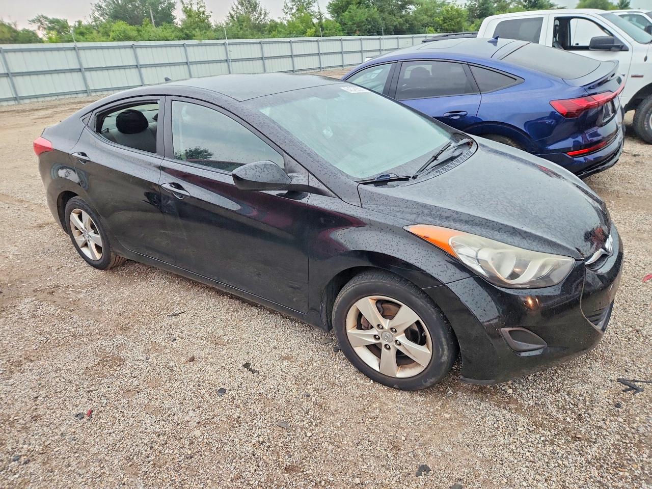 2011 Hyundai Elantra Gls Black vin: KMHDH4AE8BU080814