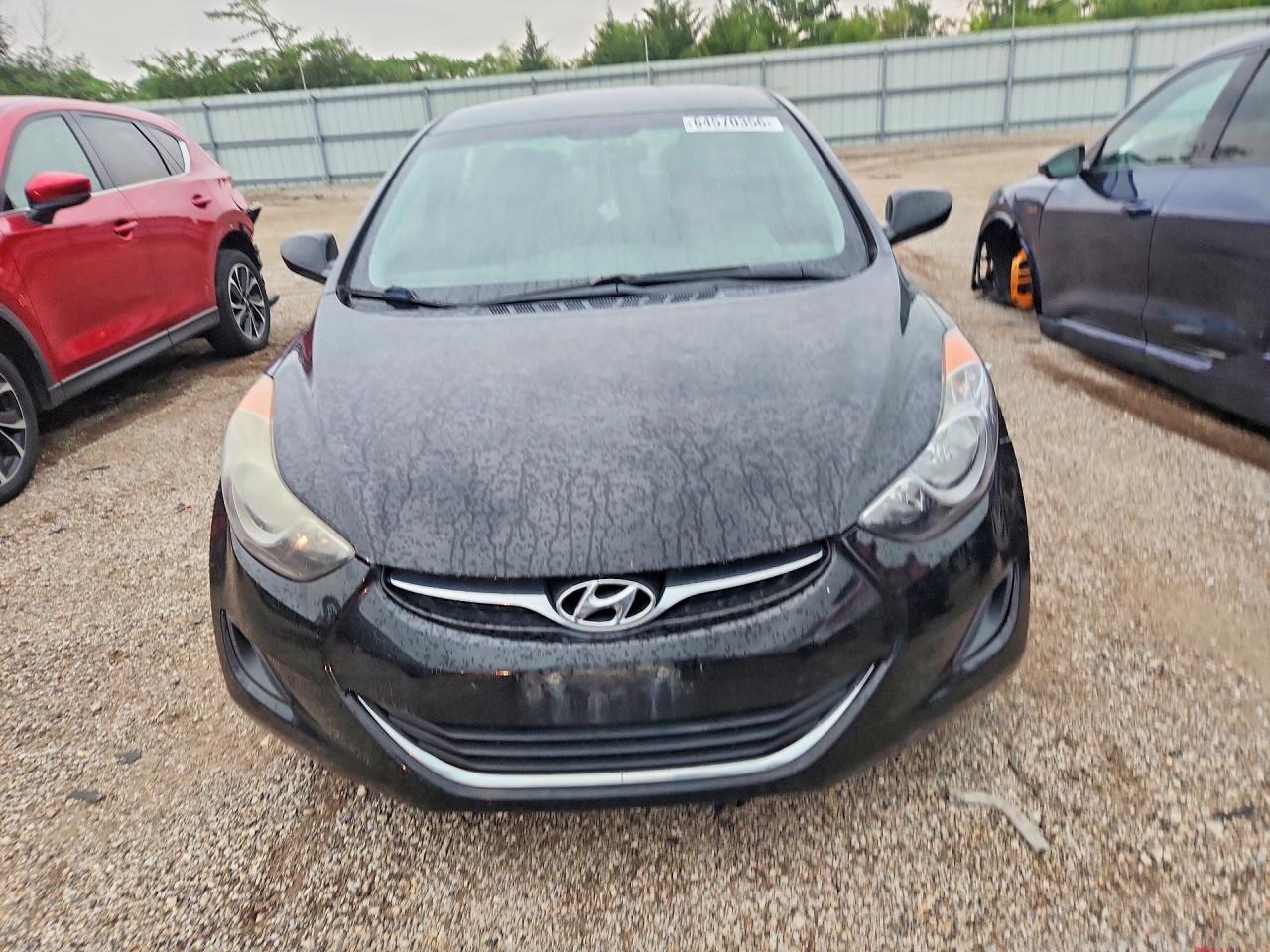 2011 Hyundai Elantra Gls Black vin: KMHDH4AE8BU080814
