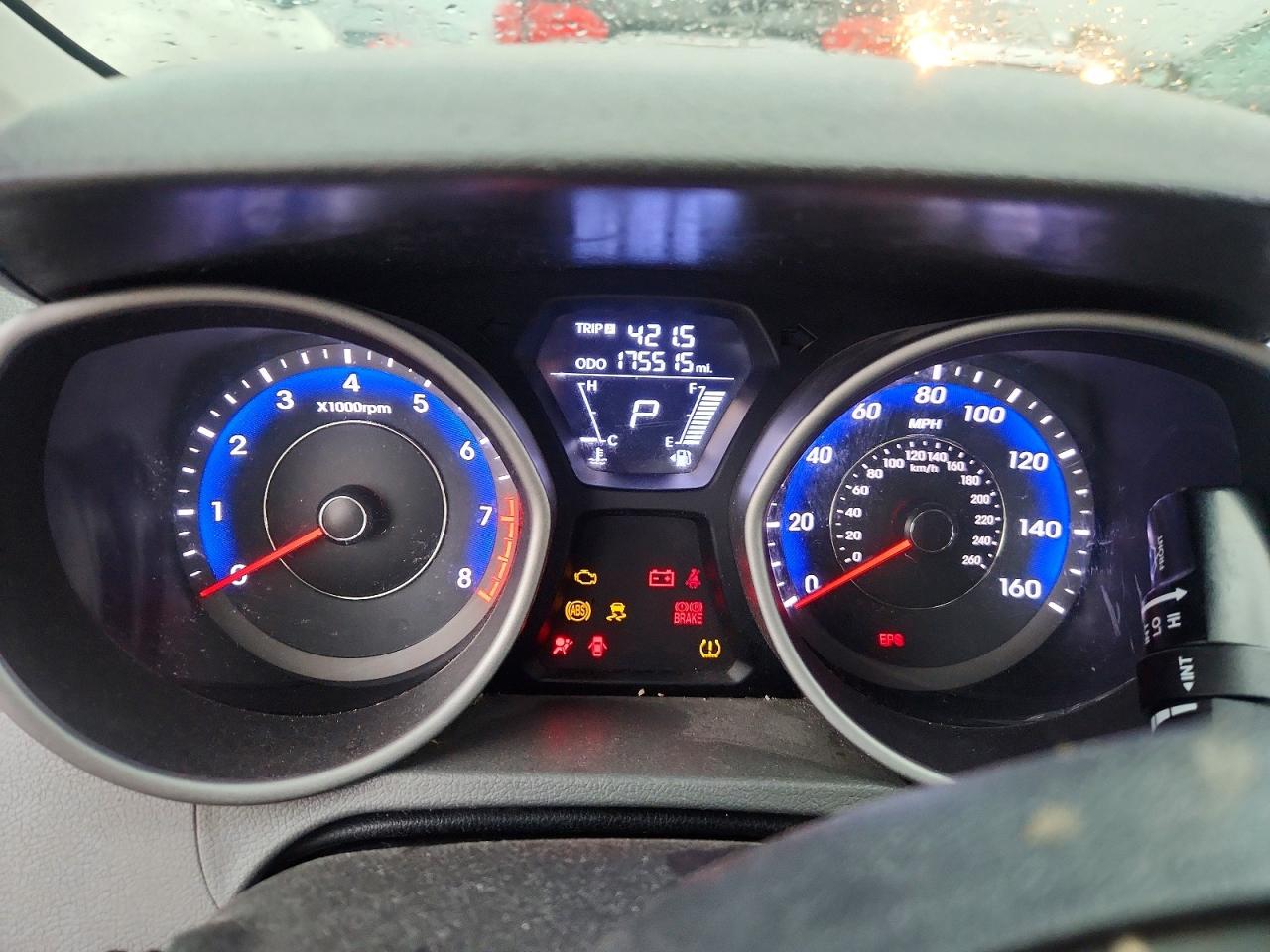 2011 Hyundai Elantra Gls Black vin: KMHDH4AE8BU080814
