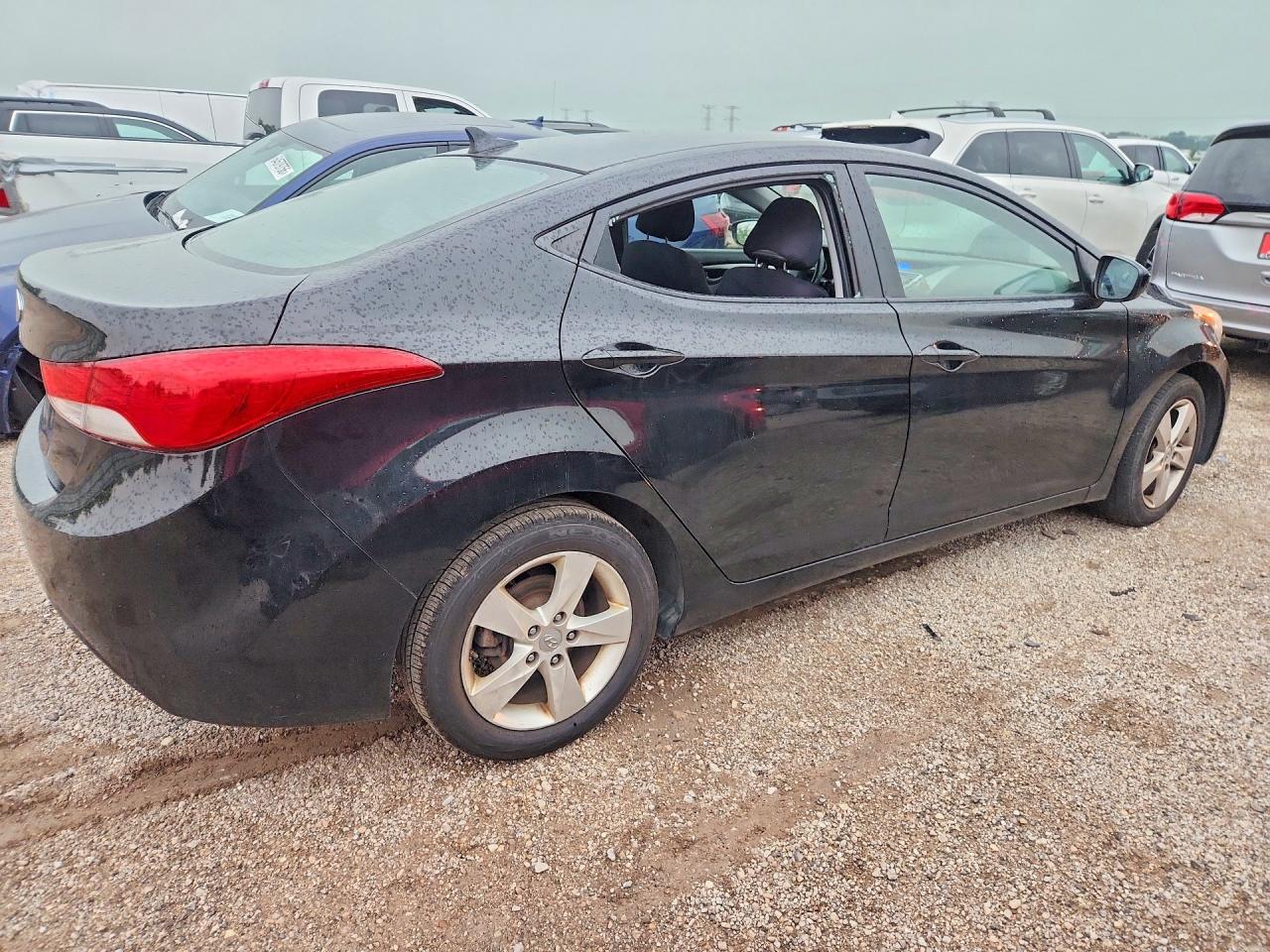 2011 Hyundai Elantra Gls Black vin: KMHDH4AE8BU080814