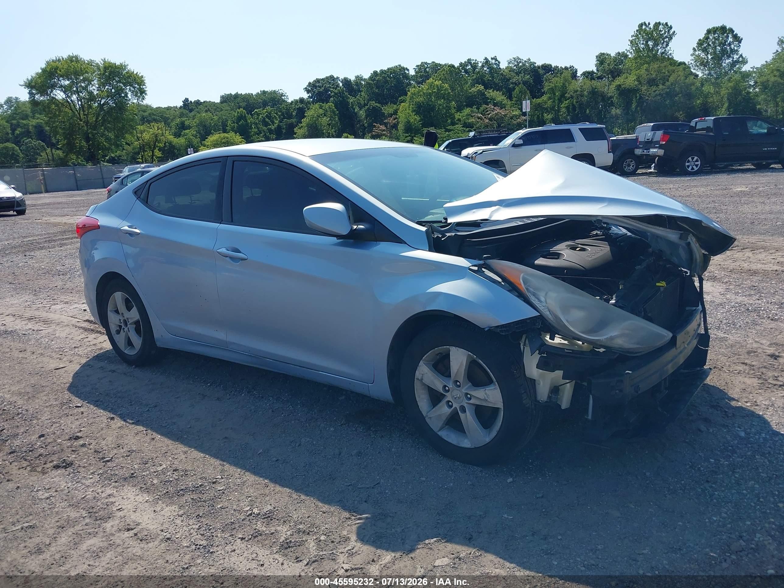 2011 Hyundai Elantra Gls (ulsan Plant) Blue vin: KMHDH4AE8BU090615