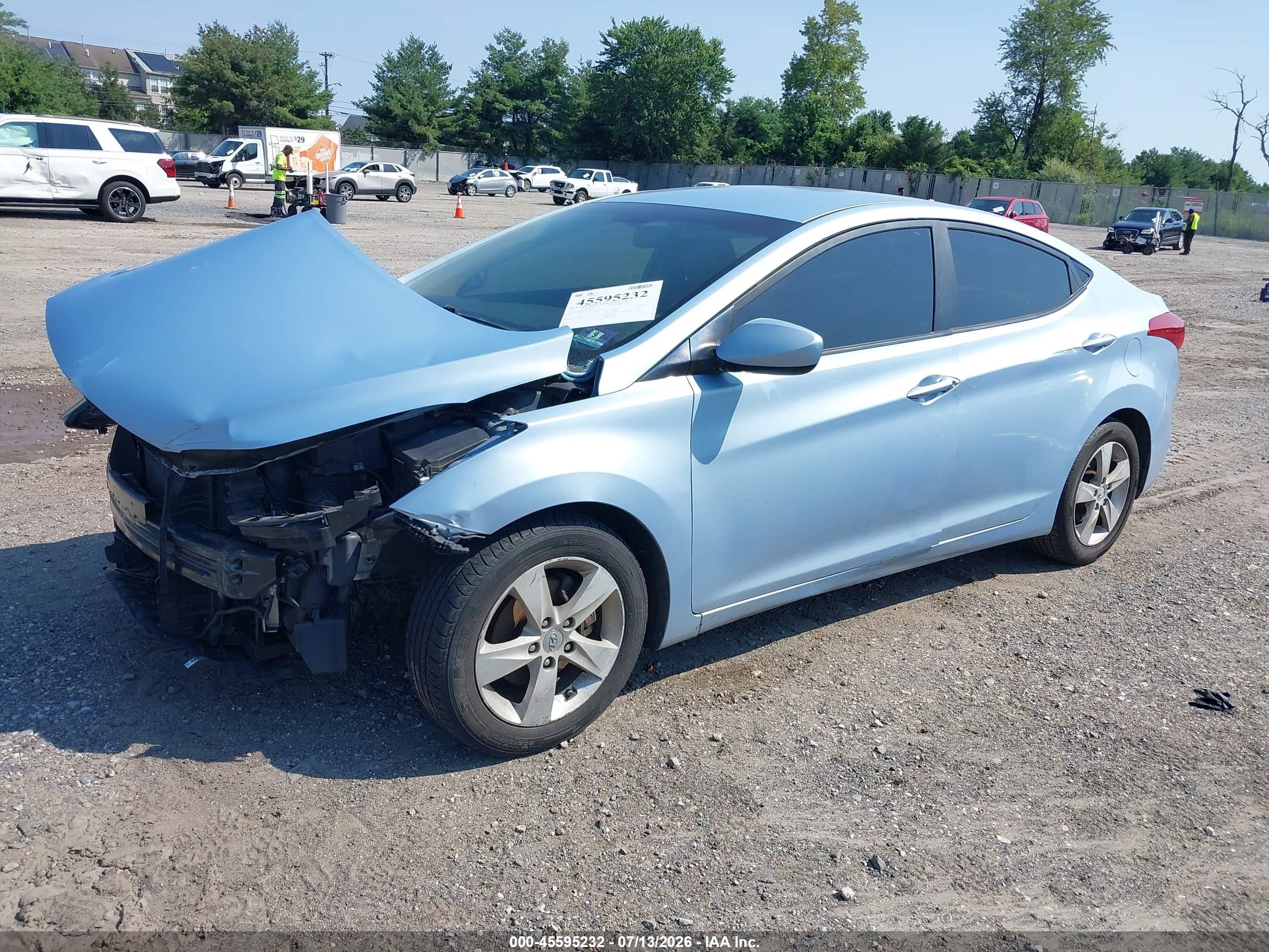 2011 Hyundai Elantra Gls (ulsan Plant) Blue vin: KMHDH4AE8BU090615