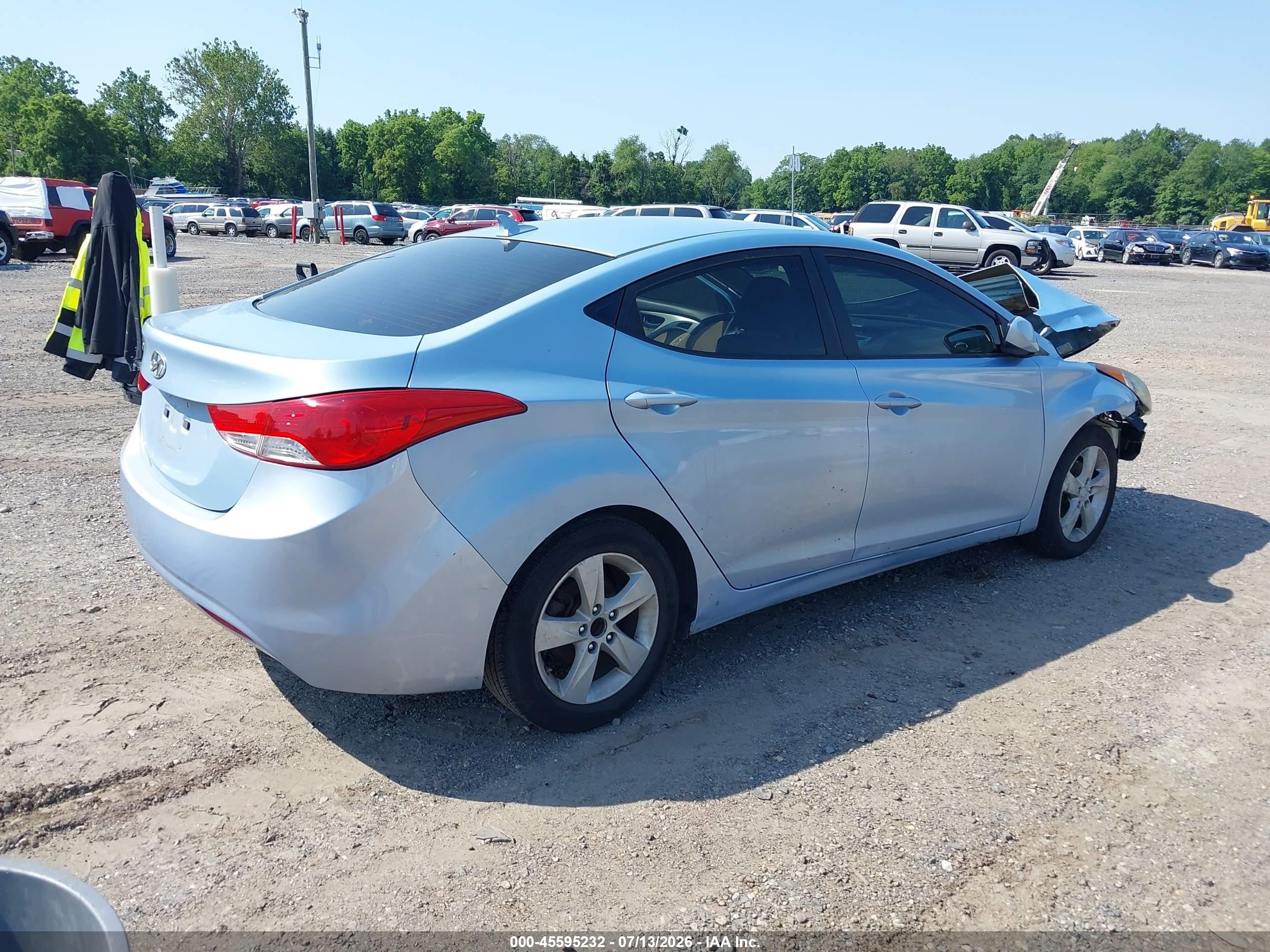 2011 Hyundai Elantra Gls (ulsan Plant) Blue vin: KMHDH4AE8BU090615