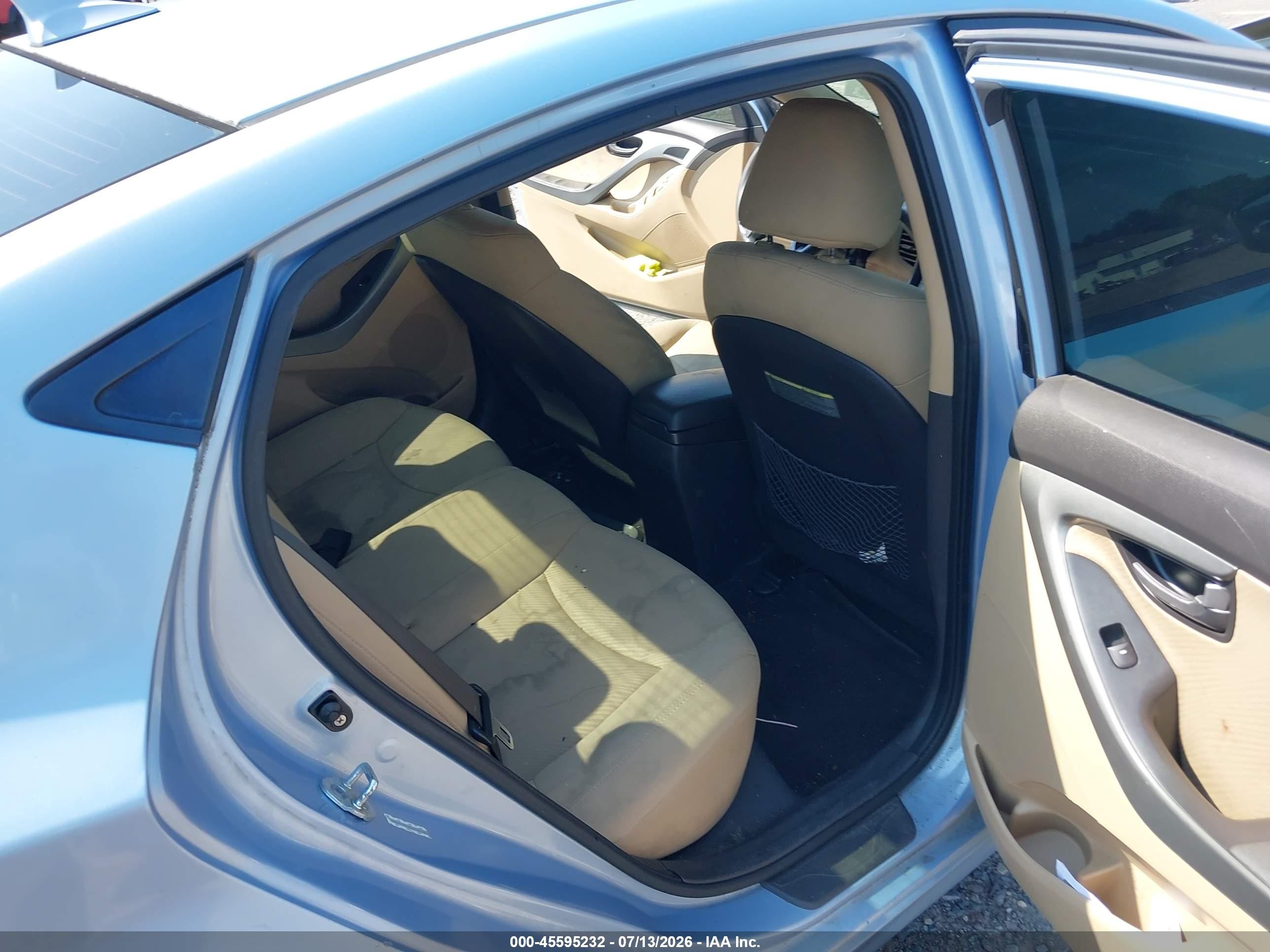 2011 Hyundai Elantra Gls (ulsan Plant) Blue vin: KMHDH4AE8BU090615