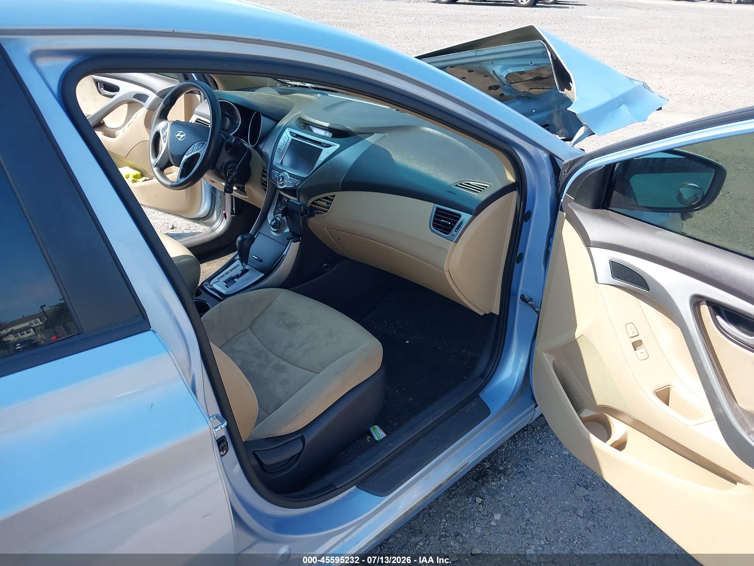 2011 Hyundai Elantra Gls (ulsan Plant) Blue vin: KMHDH4AE8BU090615