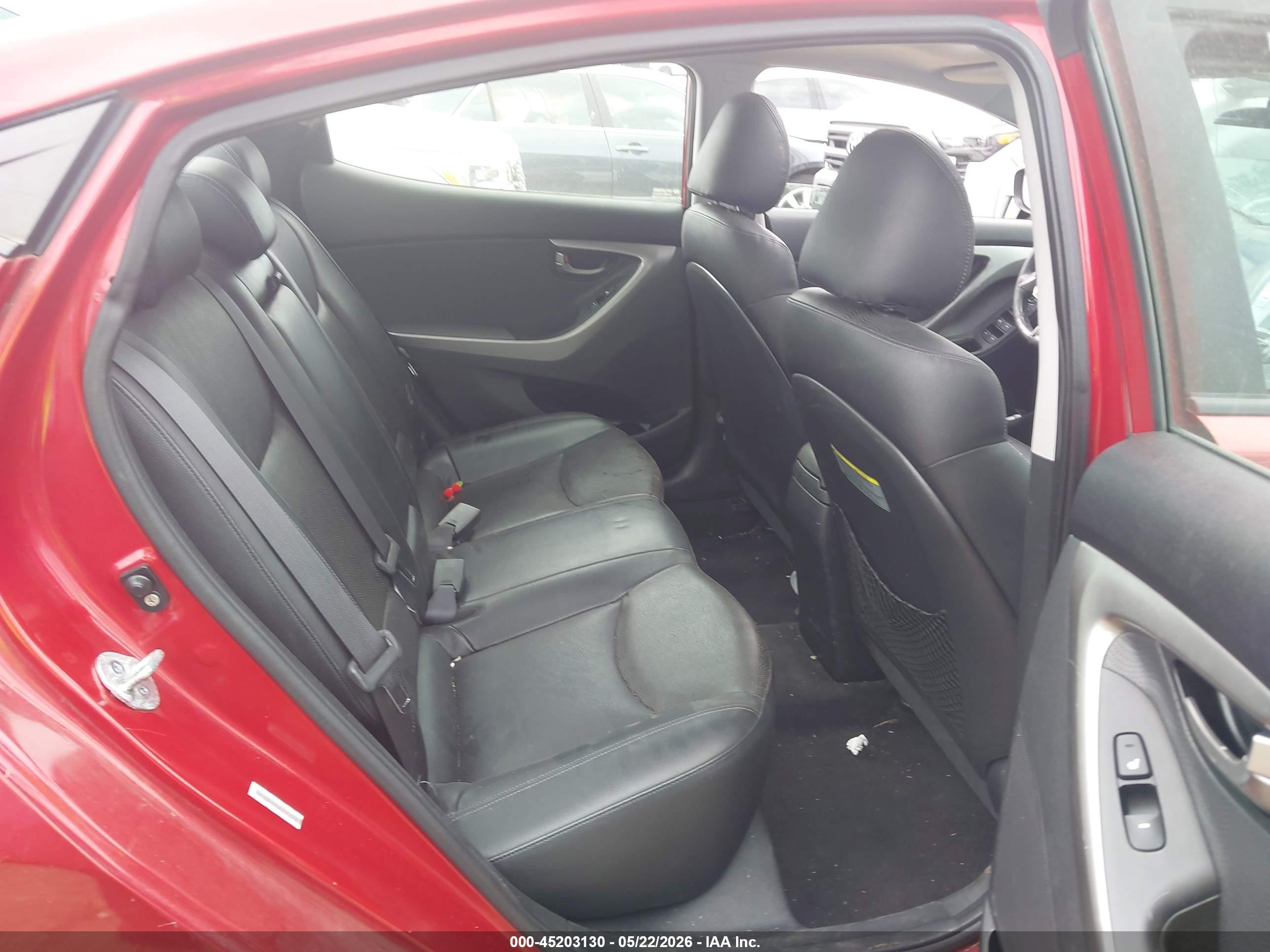2011 Hyundai Elantra Limited (ulsan Plant) Красный vin: KMHDH4AE8BU091120