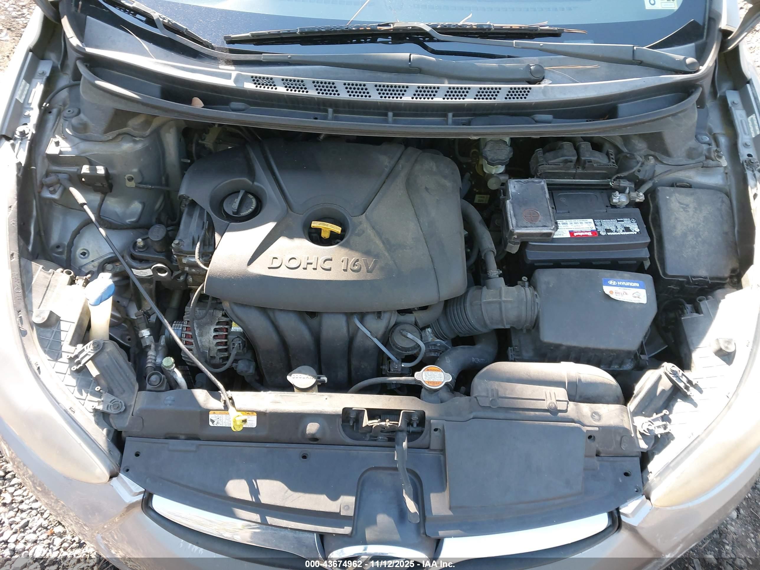 2011 Hyundai Elantra Gls (ulsan Plant) Gray vin: KMHDH4AE8BU093031