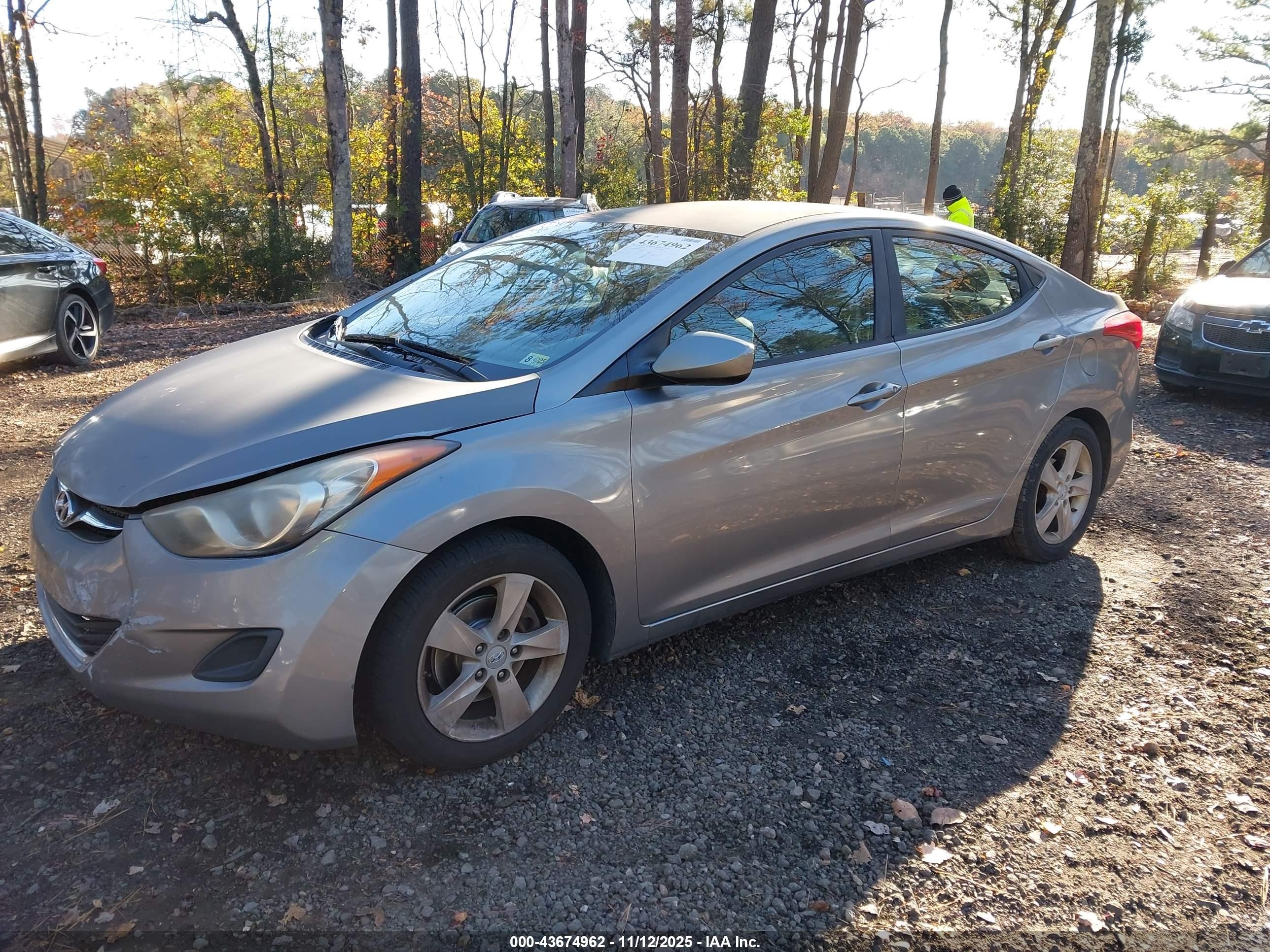 2011 Hyundai Elantra Gls (ulsan Plant) Gray vin: KMHDH4AE8BU093031
