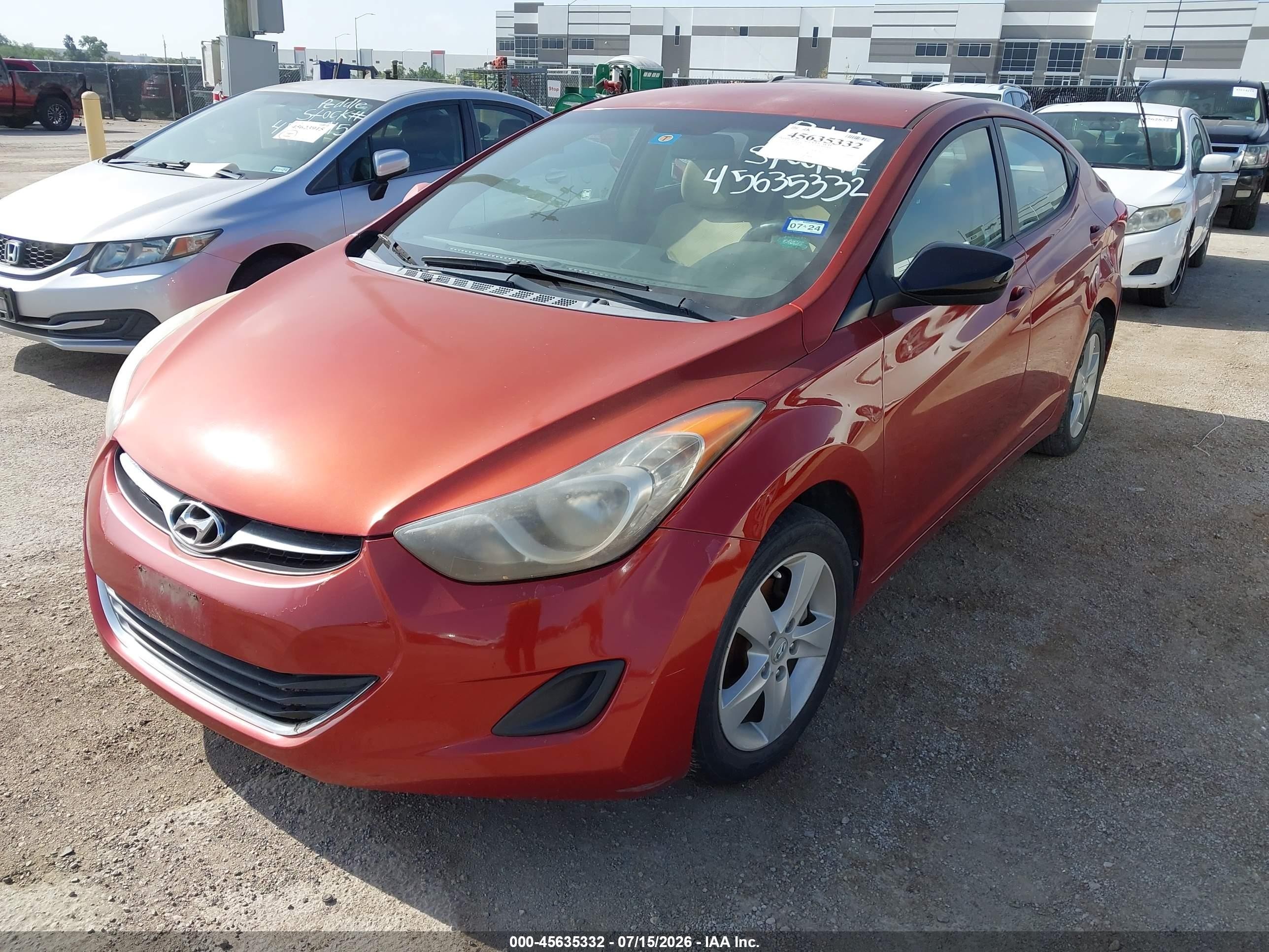 2011 Hyundai Elantra Gls (ulsan Plant) Maroon vin: KMHDH4AE8BU098522