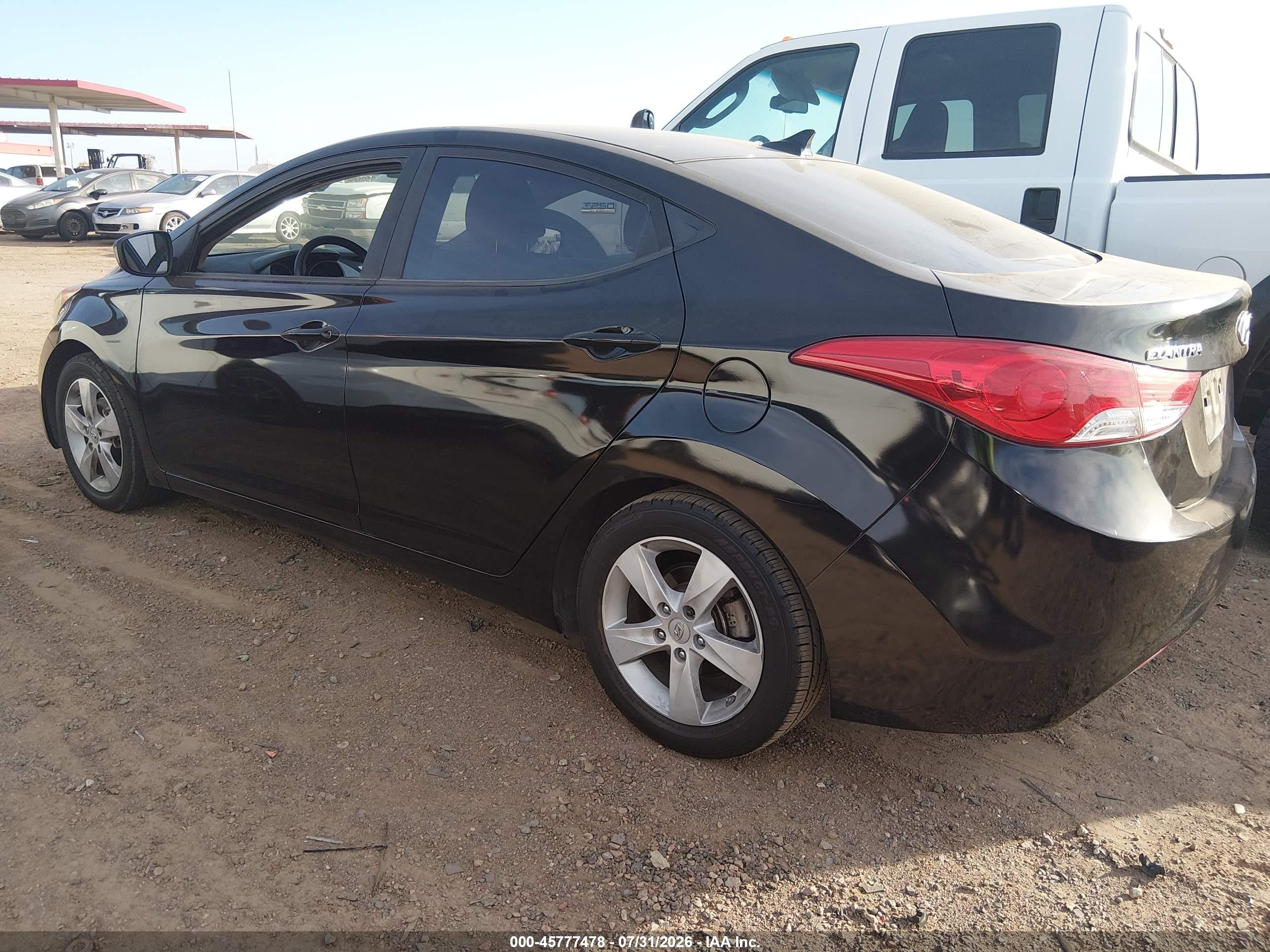 2011 Hyundai Elantra Gls (ulsan Plant) Black vin: KMHDH4AE8BU101743