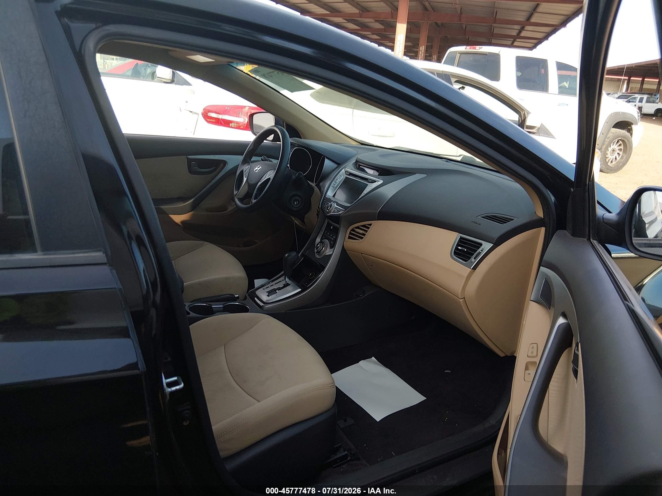 2011 Hyundai Elantra Gls (ulsan Plant) Black vin: KMHDH4AE8BU101743