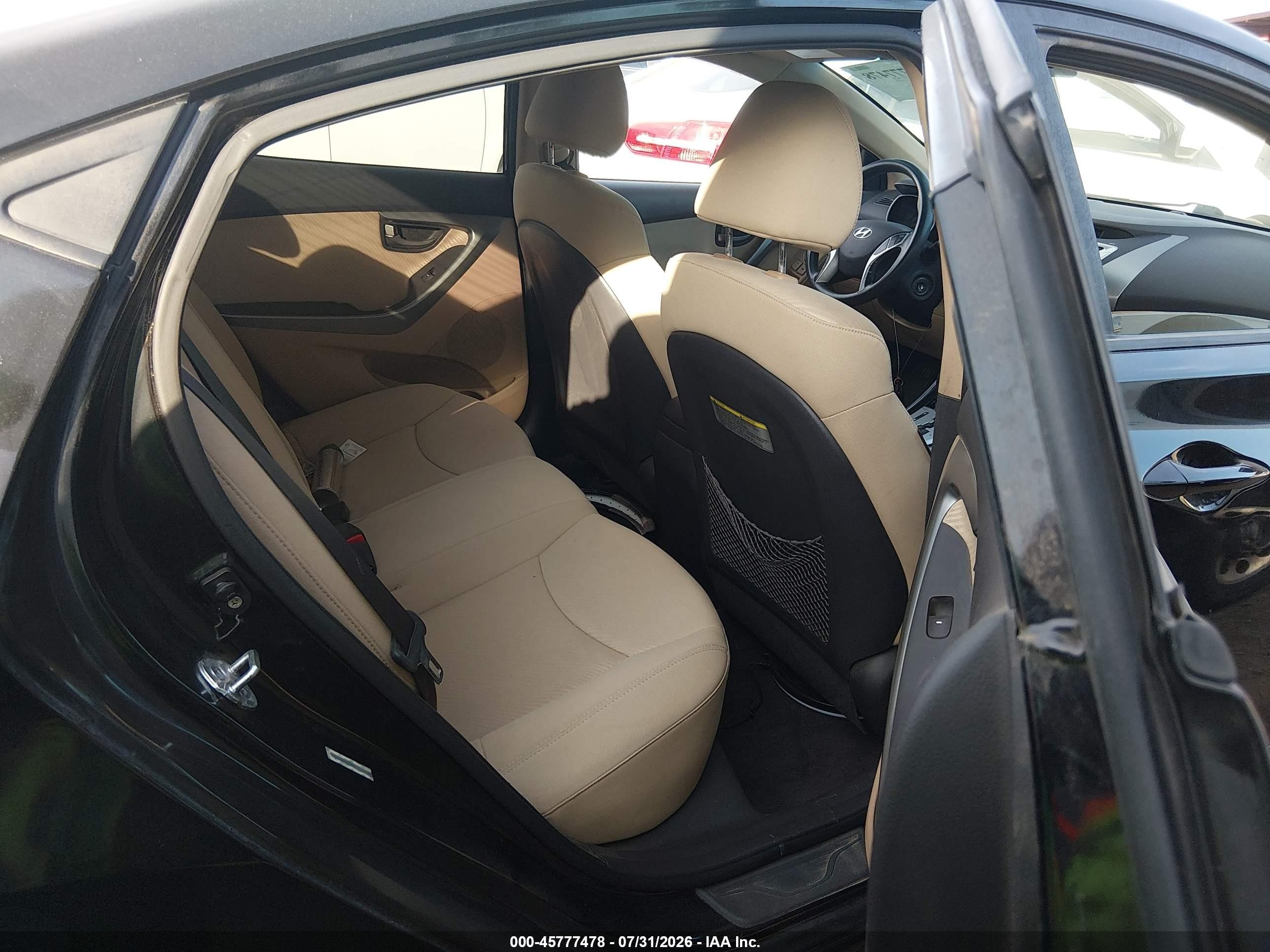 2011 Hyundai Elantra Gls (ulsan Plant) Black vin: KMHDH4AE8BU101743