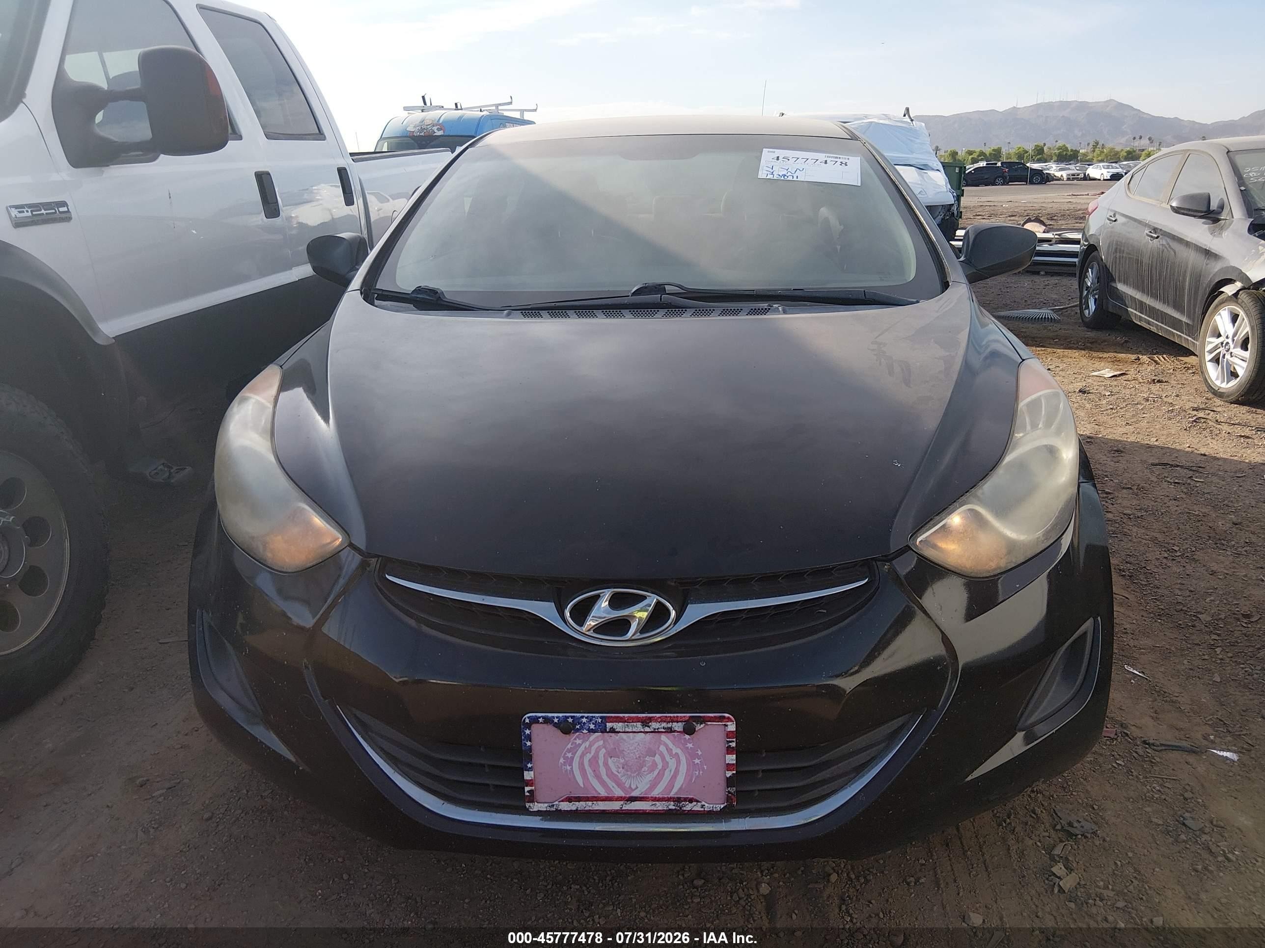 2011 Hyundai Elantra Gls (ulsan Plant) Black vin: KMHDH4AE8BU101743