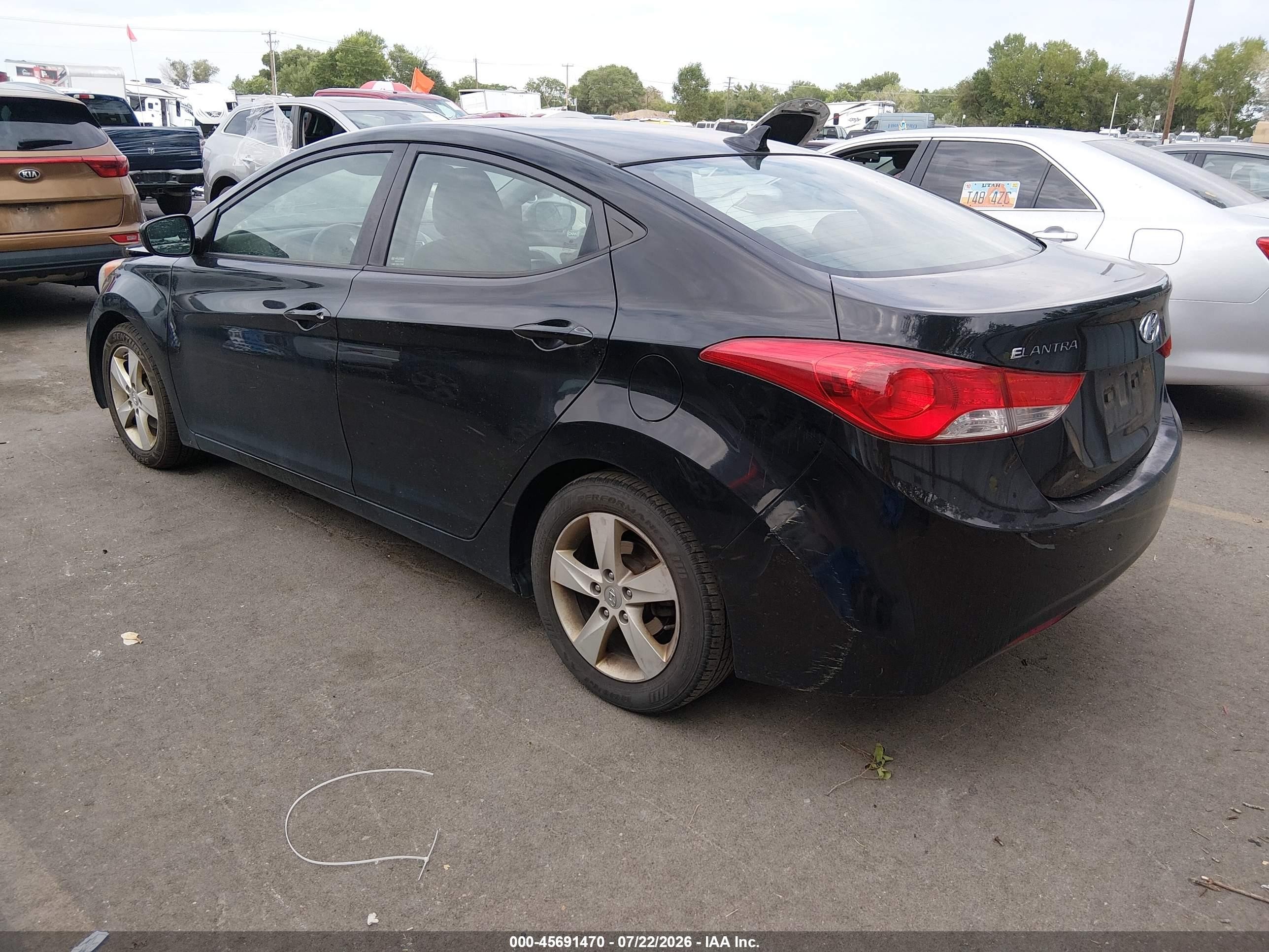 2011 Hyundai Elantra Gls (ulsan Plant) Black vin: KMHDH4AE8BU101872