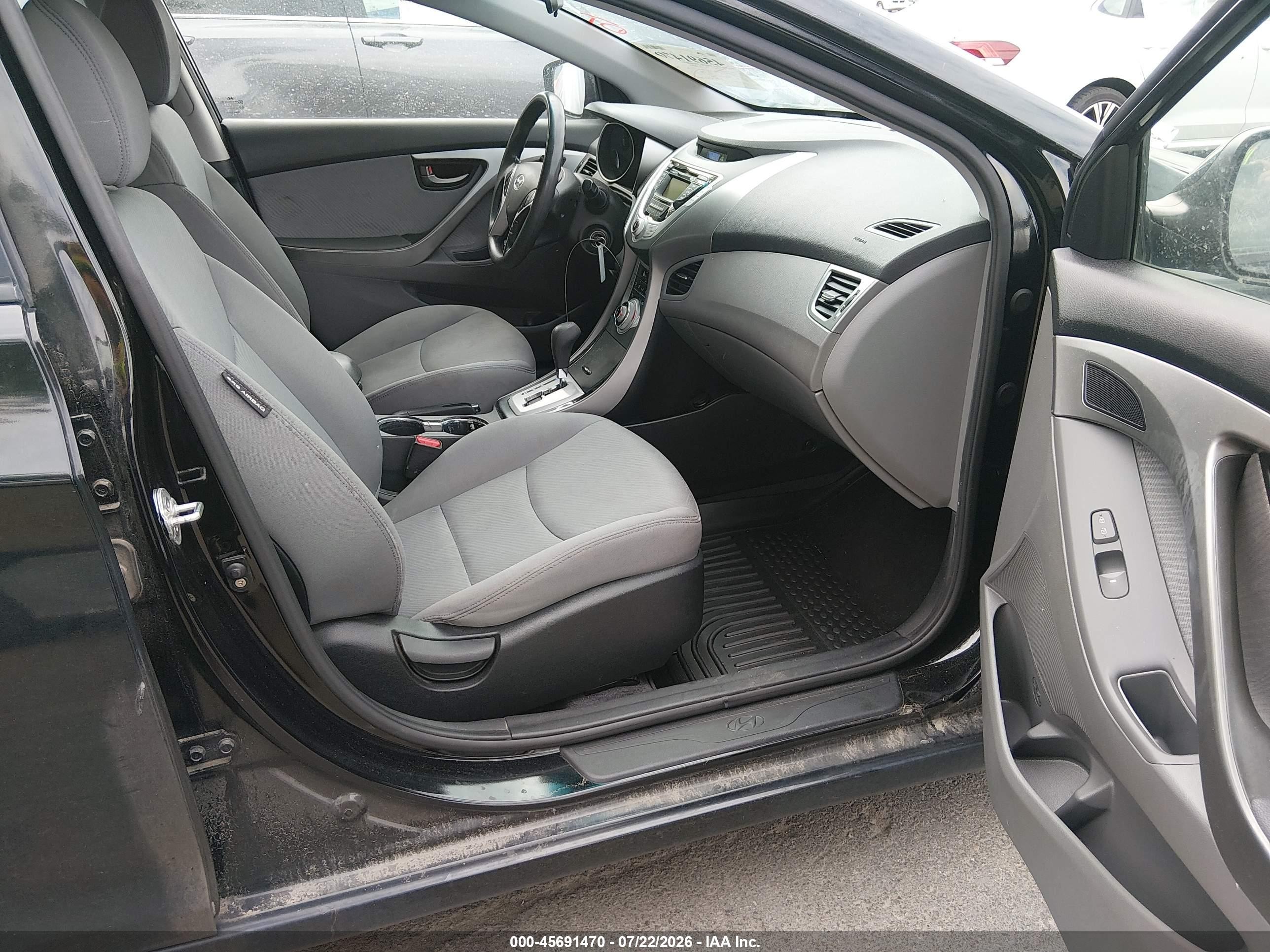2011 Hyundai Elantra Gls (ulsan Plant) Black vin: KMHDH4AE8BU101872