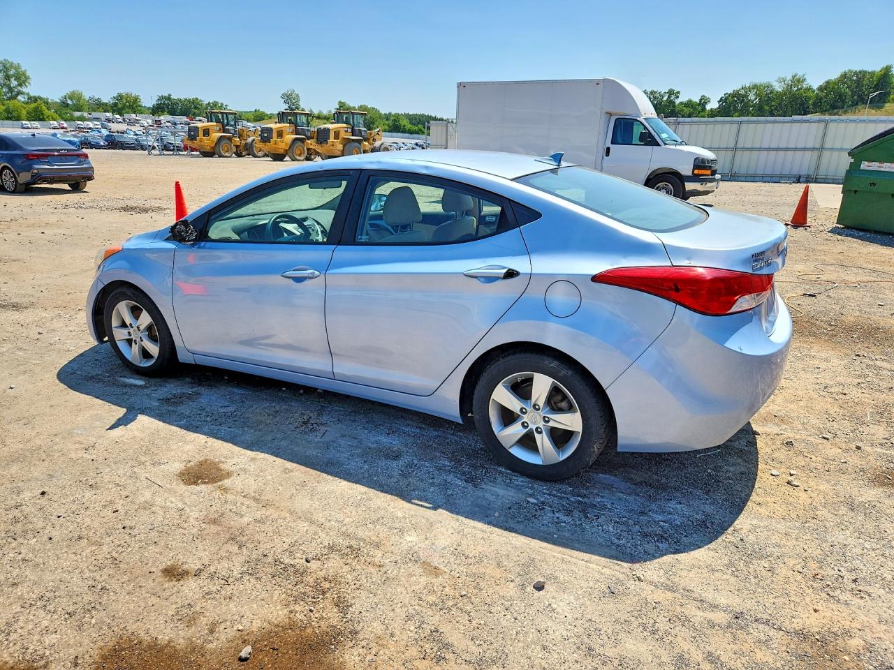 2011 Hyundai Elantra Gls Синий vin: KMHDH4AE8BU102942