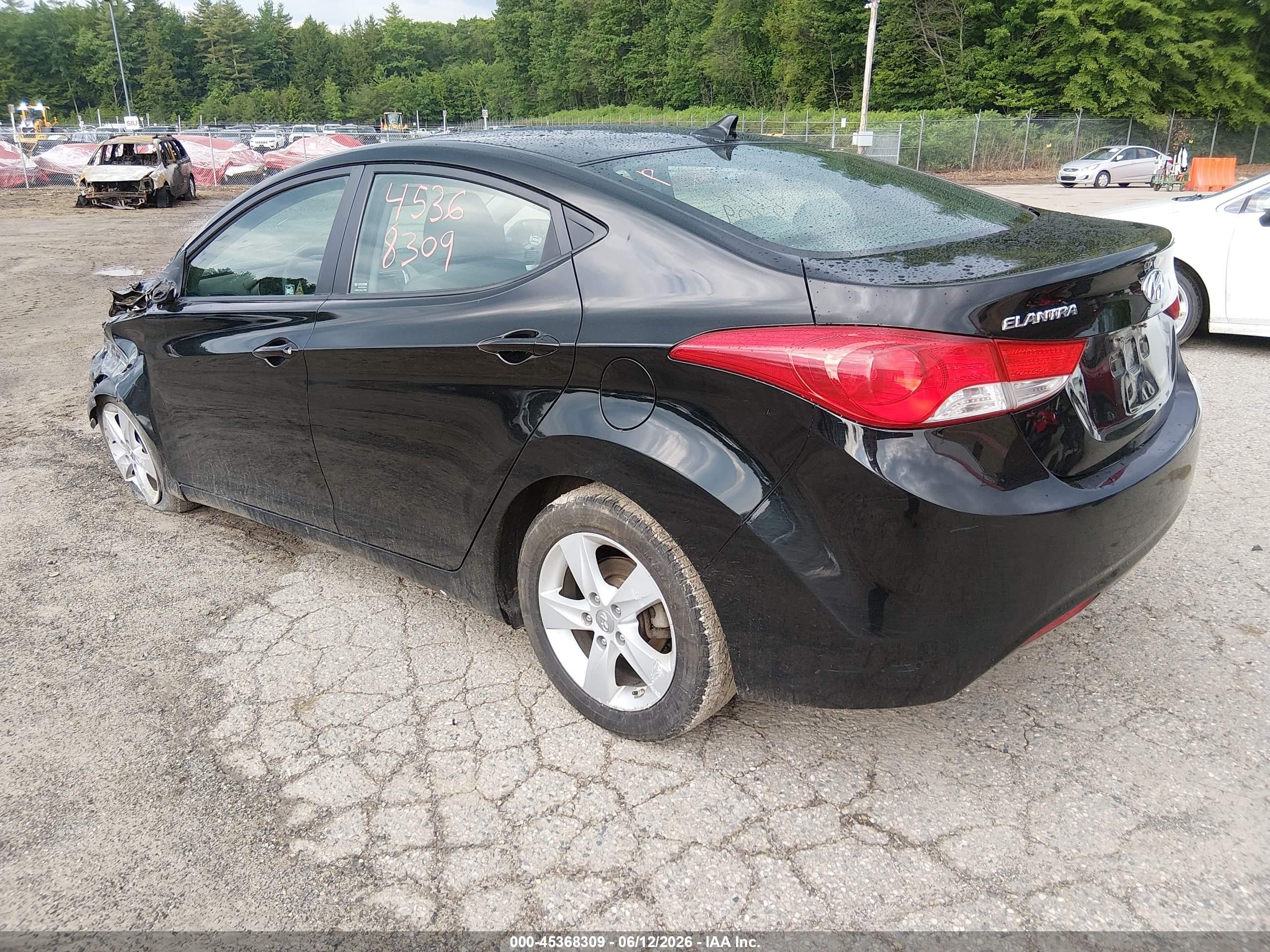 2011 Hyundai Elantra Gls (ulsan Plant) Black vin: KMHDH4AE8BU112032