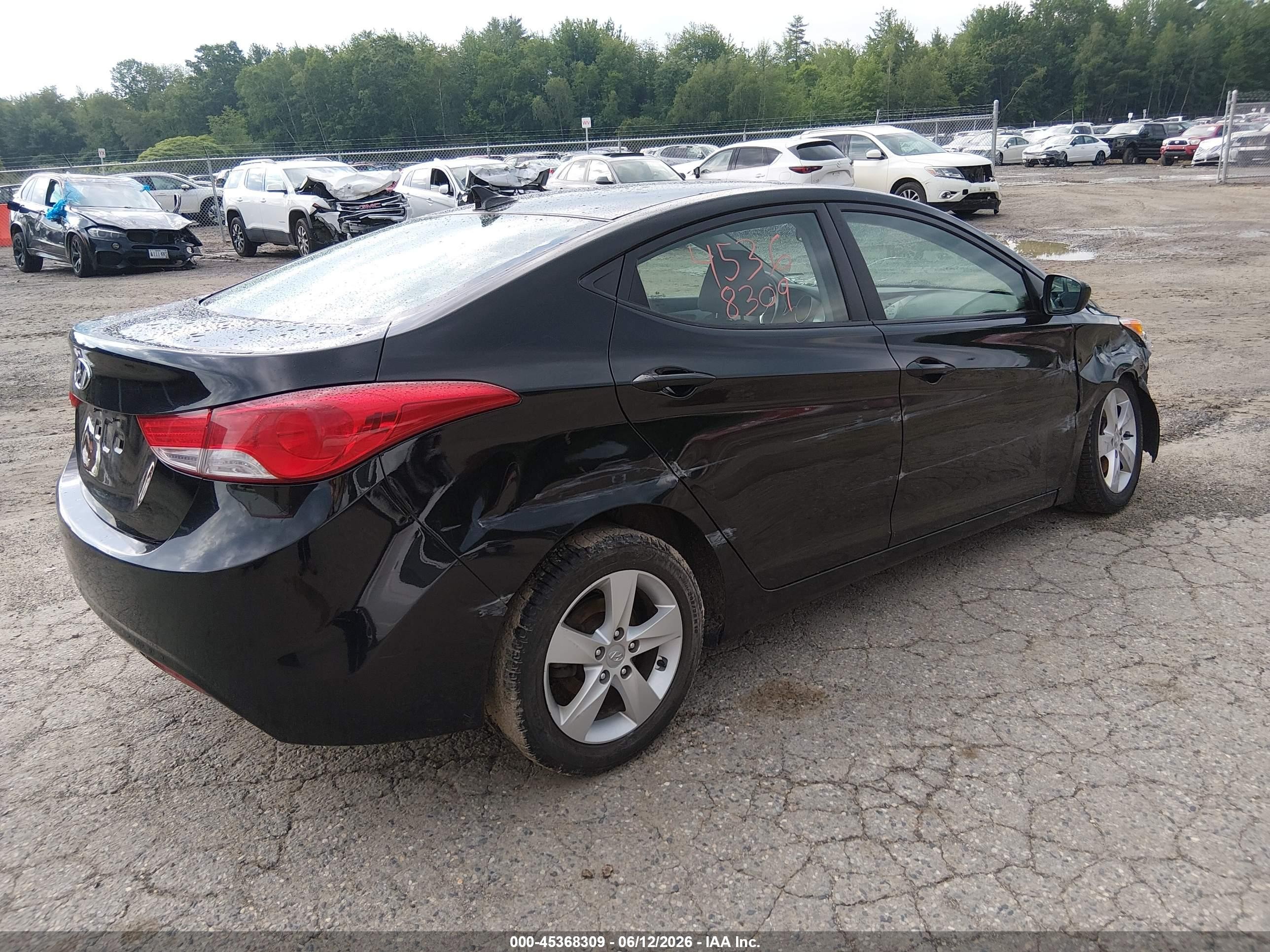 2011 Hyundai Elantra Gls (ulsan Plant) Black vin: KMHDH4AE8BU112032