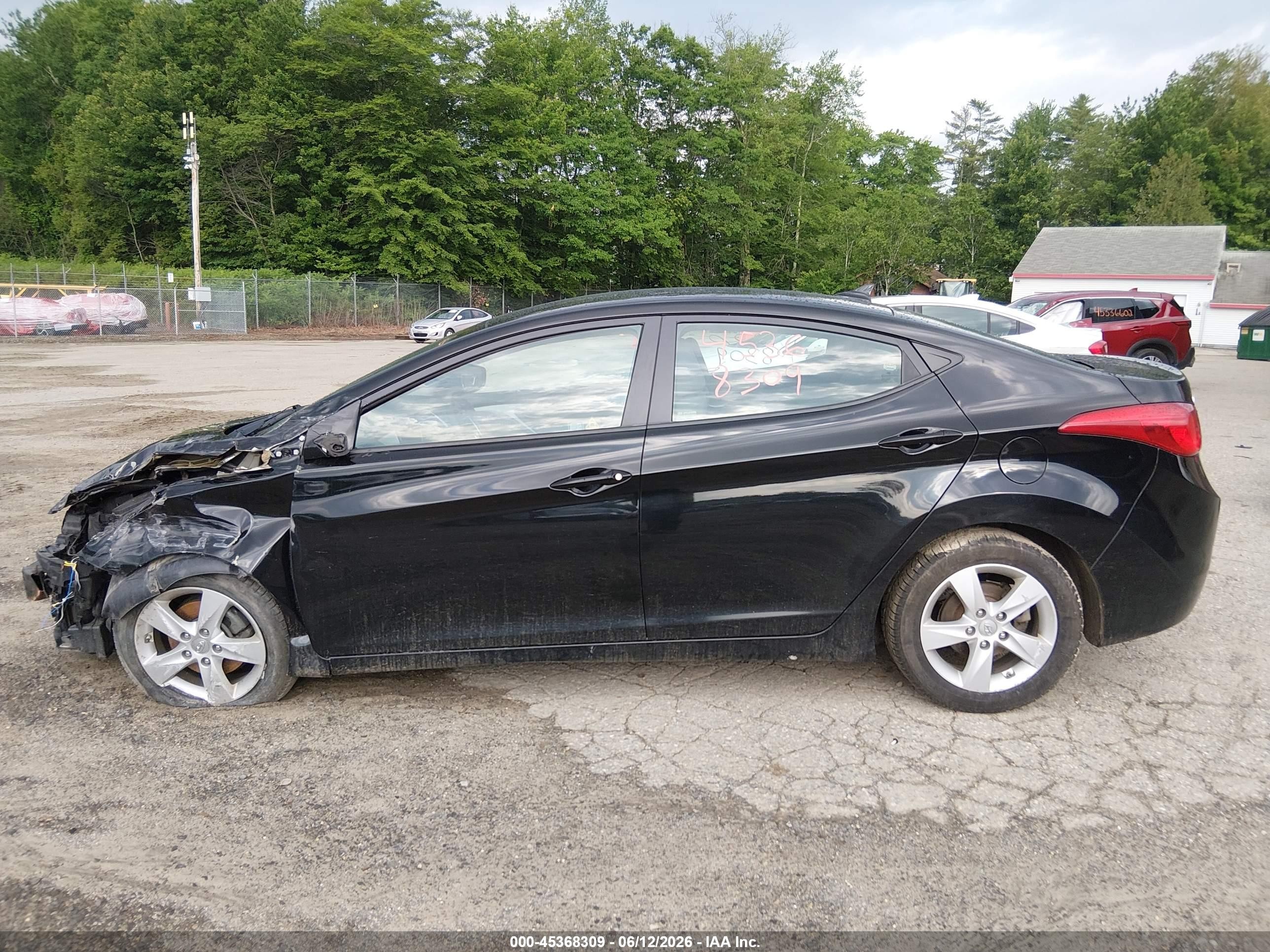 2011 Hyundai Elantra Gls (ulsan Plant) Black vin: KMHDH4AE8BU112032
