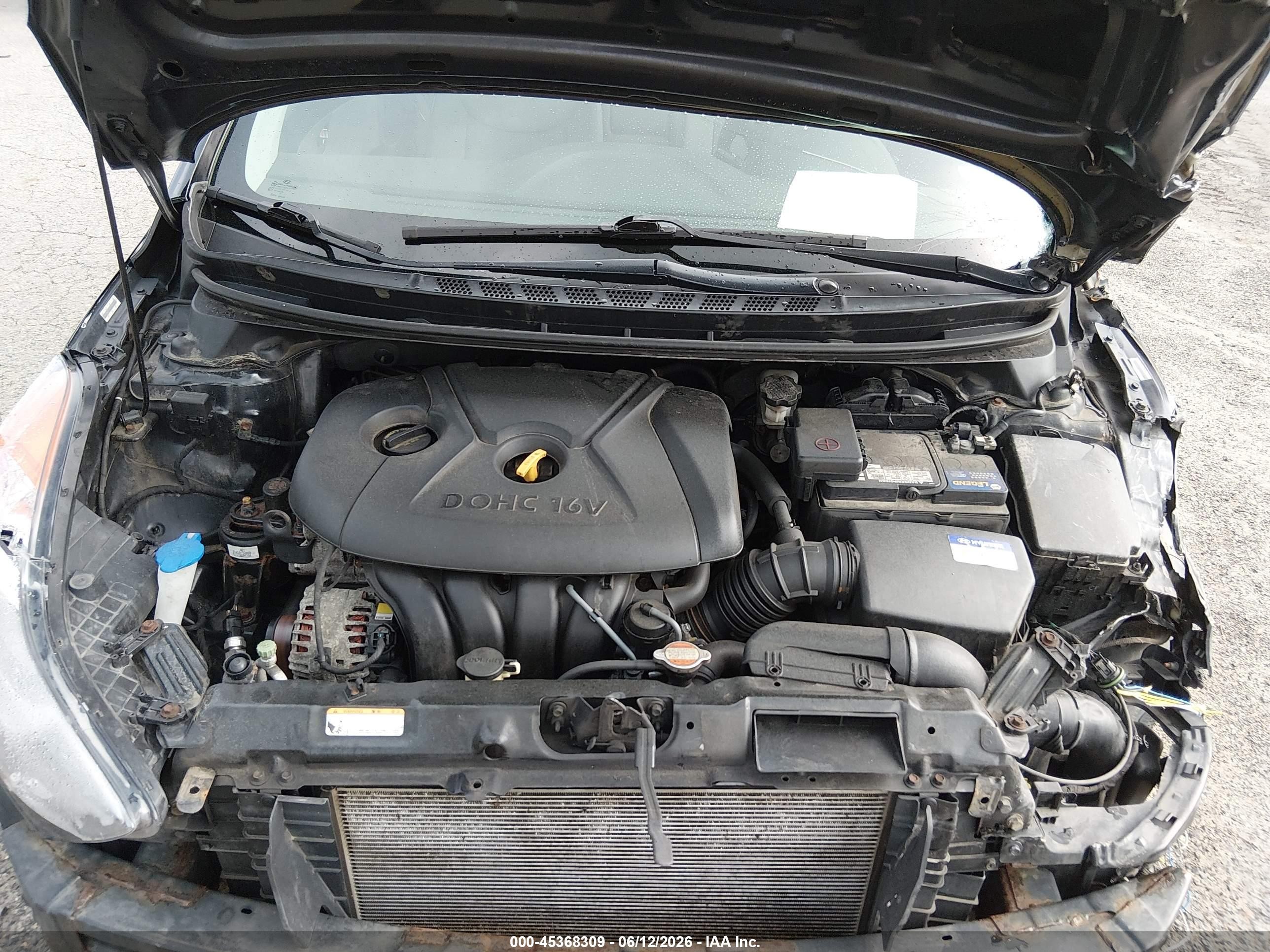 2011 Hyundai Elantra Gls (ulsan Plant) Black vin: KMHDH4AE8BU112032