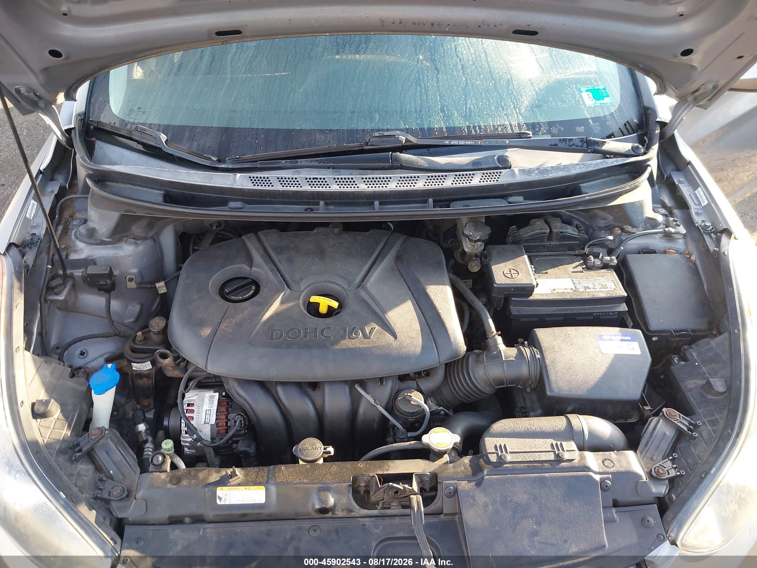 2011 Hyundai Elantra Gls (ulsan Plant) Gray vin: KMHDH4AE8BU146181
