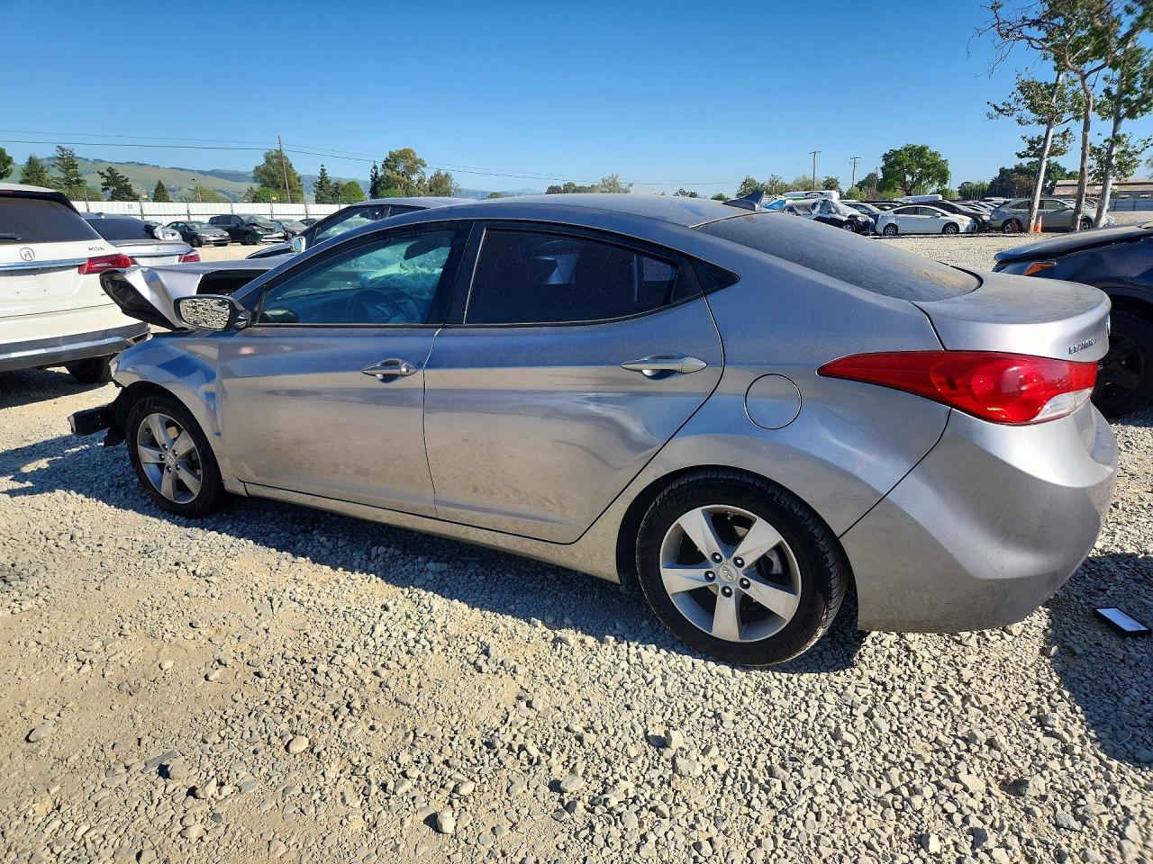 2011 Hyundai Elantra Gls Gray vin: KMHDH4AE8BU157326