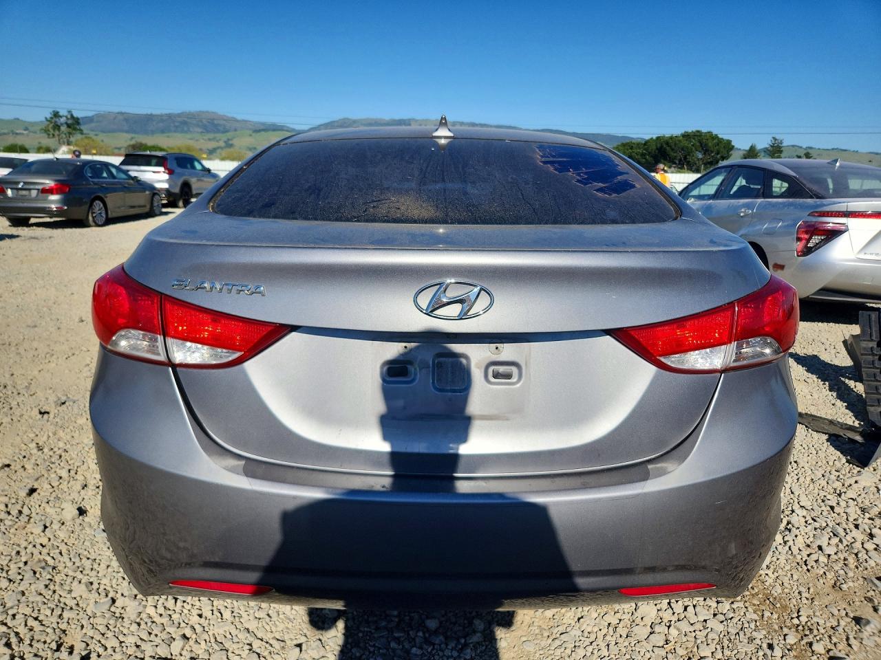 2011 Hyundai Elantra Gls Gray vin: KMHDH4AE8BU157326