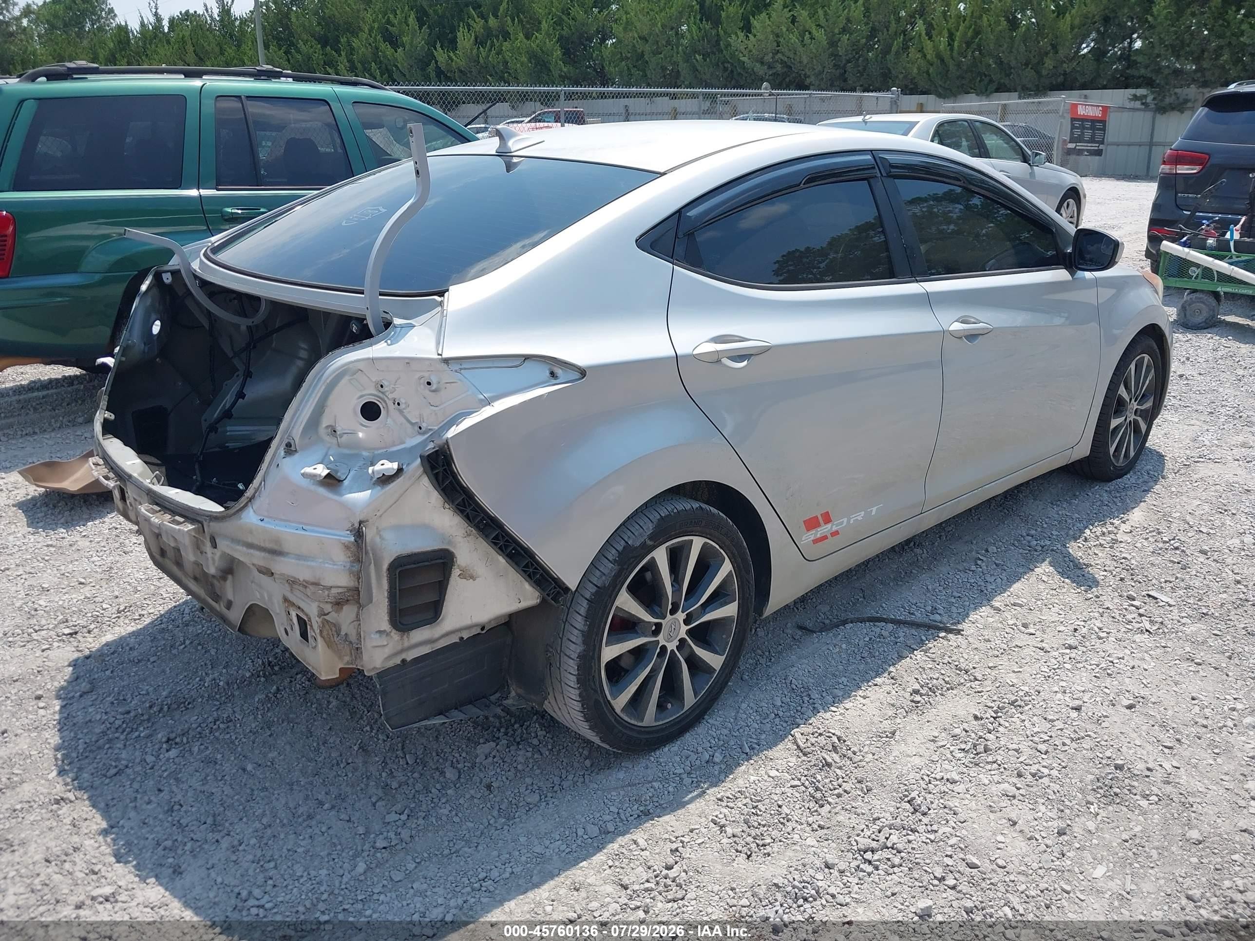 2011 Hyundai Elantra Gls (ulsan Plant) Silver vin: KMHDH4AE8BU159903