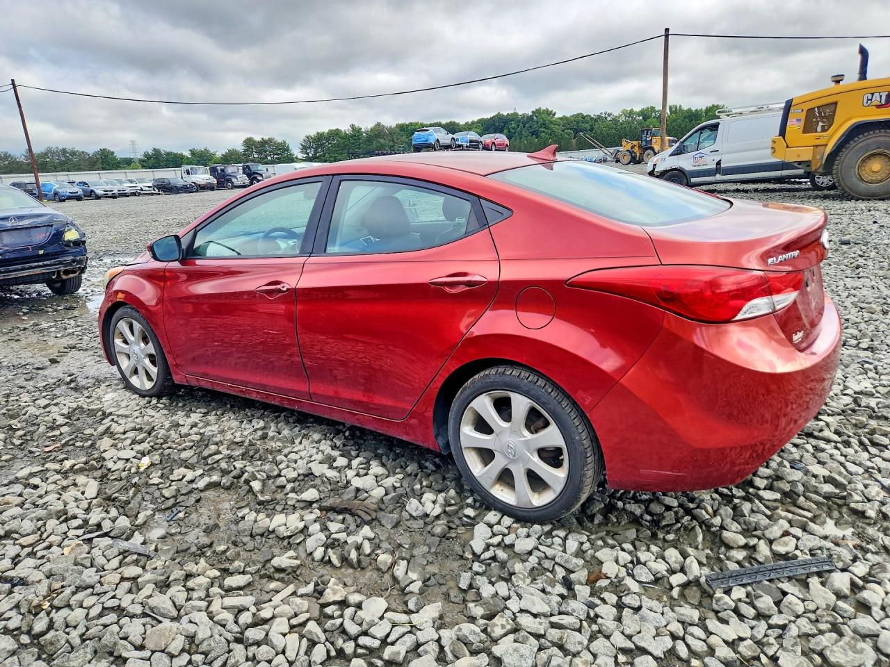 2011 Hyundai Elantra Limited Красный vin: KMHDH4AE8BU161070