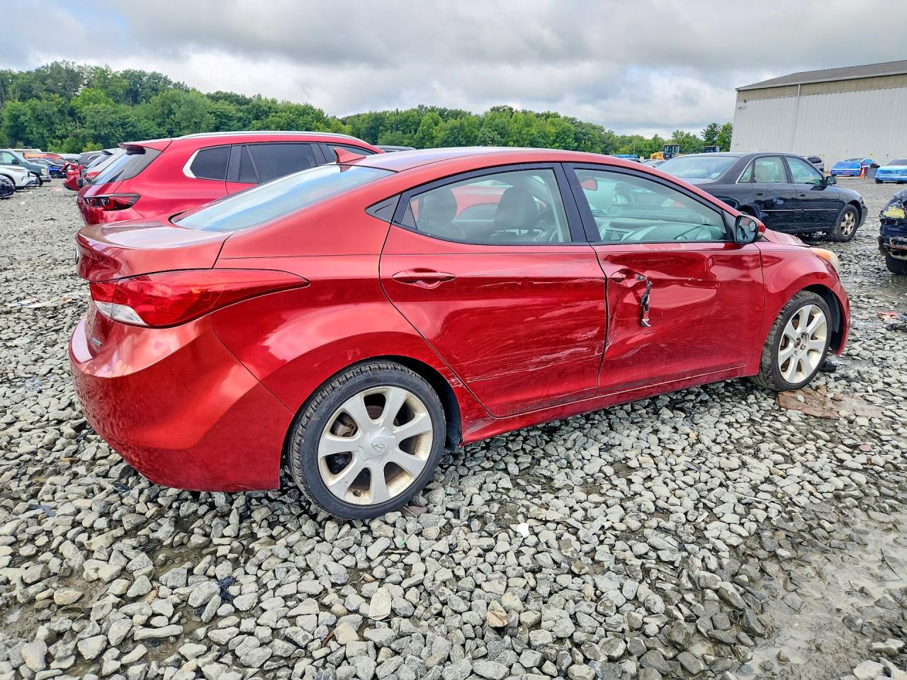 2011 Hyundai Elantra Limited Красный vin: KMHDH4AE8BU161070