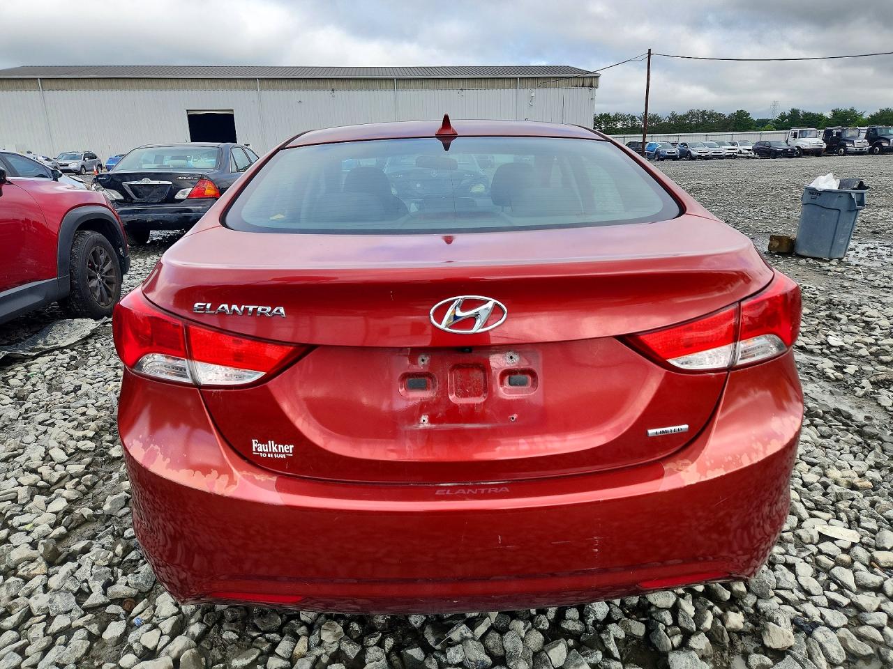 2011 Hyundai Elantra Limited Красный vin: KMHDH4AE8BU161070
