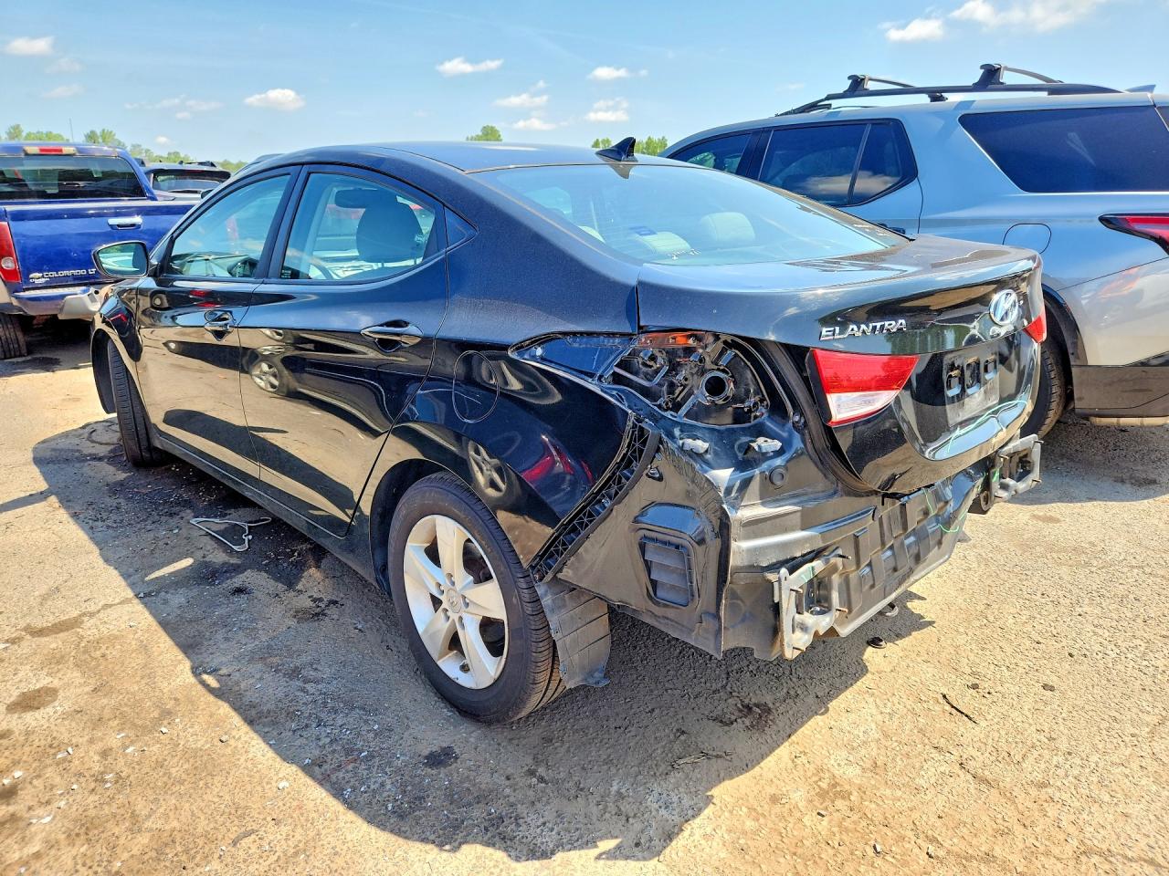 2012 Hyundai Elantra Gls Black vin: KMHDH4AE8CU181739