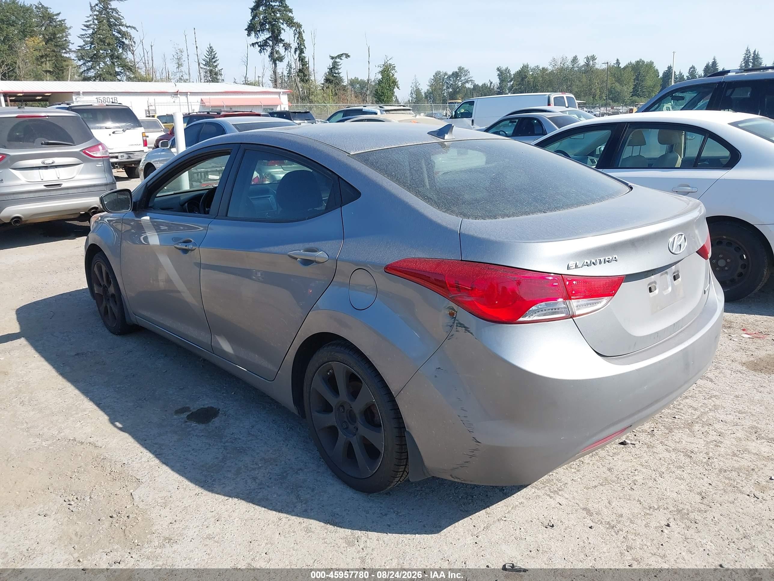 2012 Hyundai Elantra Limited (ulsan Plant) Silver vin: KMHDH4AE8CU190120