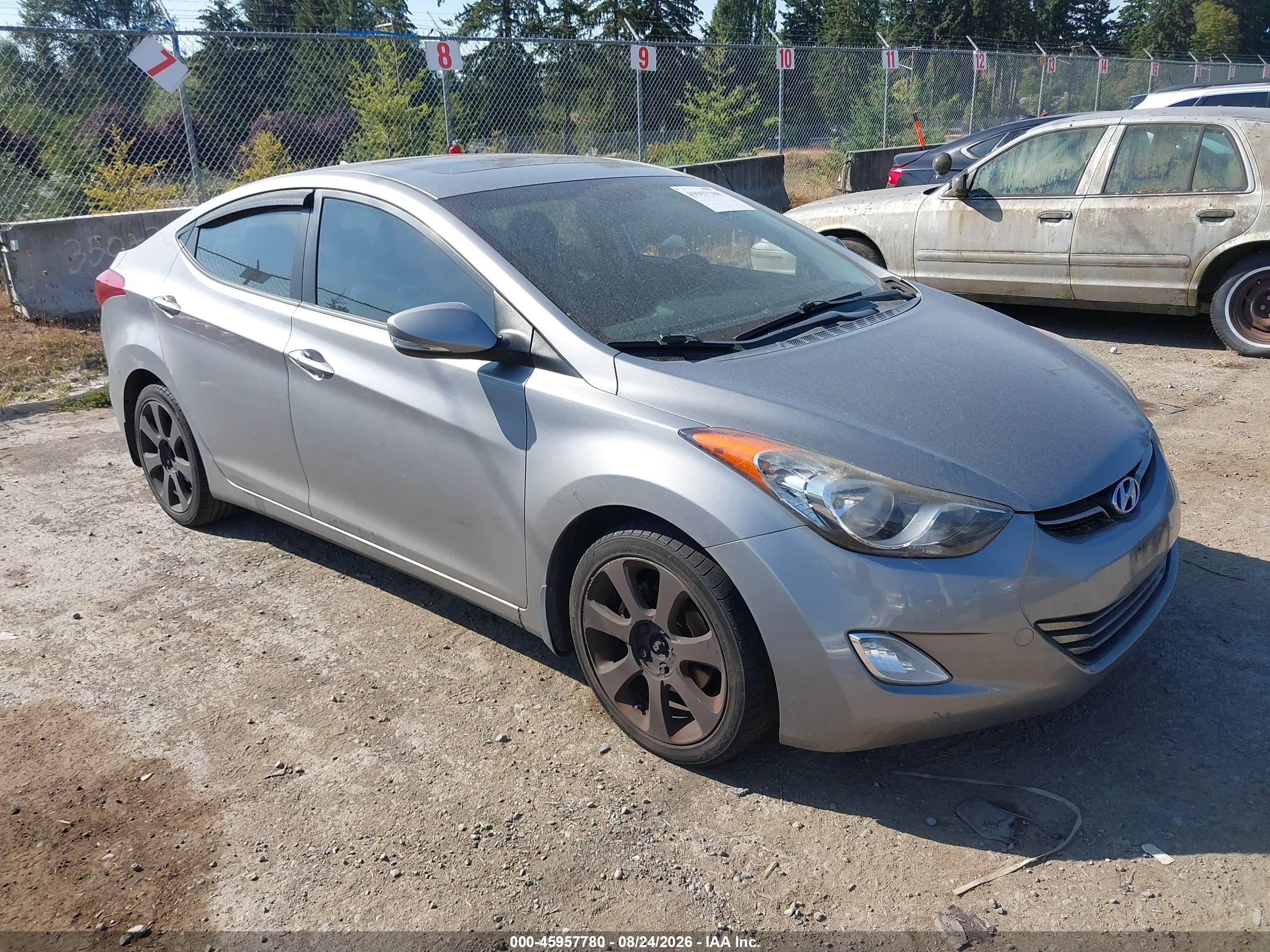 2012 Hyundai Elantra Limited (ulsan Plant) Silver vin: KMHDH4AE8CU190120