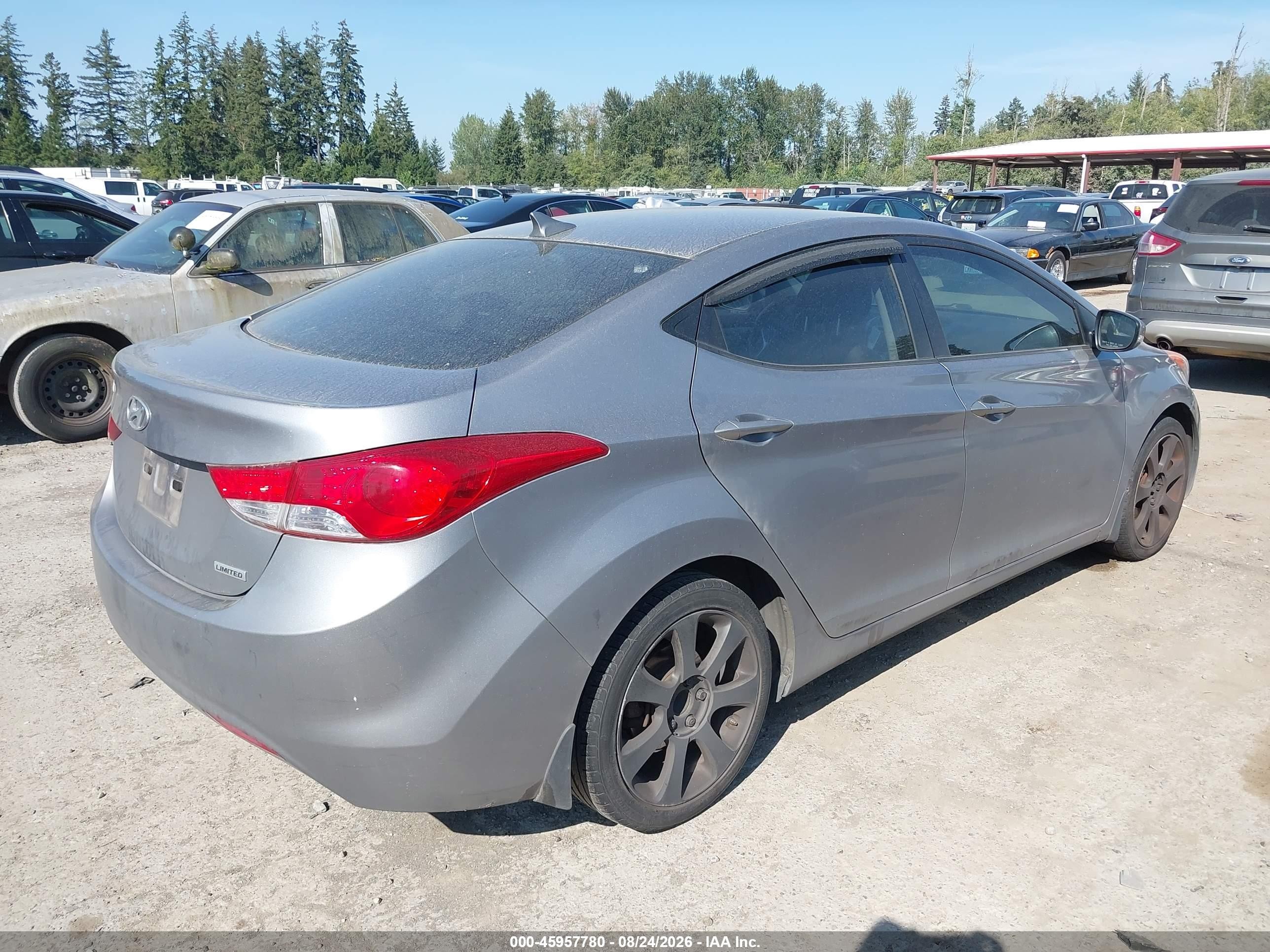 2012 Hyundai Elantra Limited (ulsan Plant) Silver vin: KMHDH4AE8CU190120