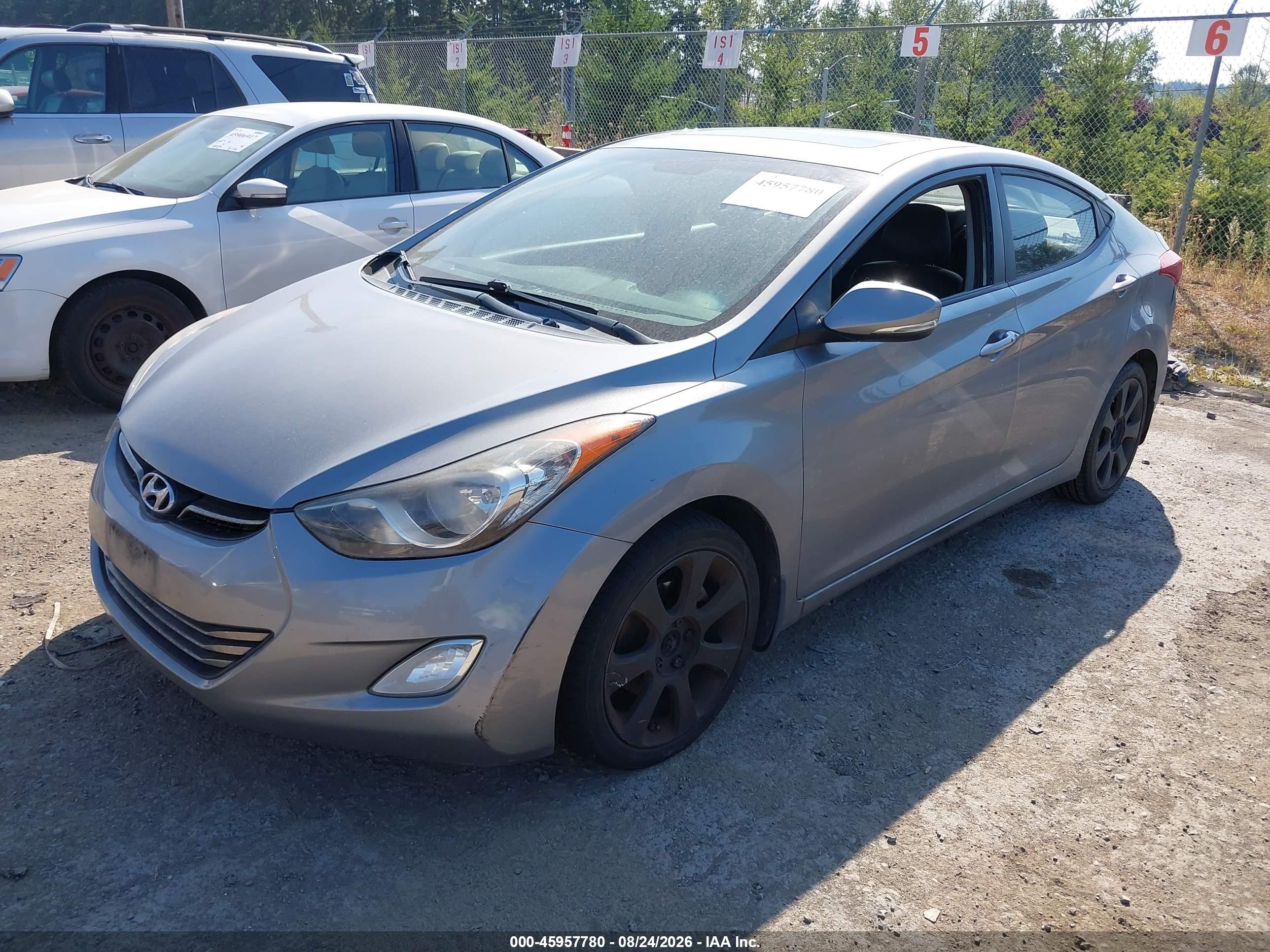 2012 Hyundai Elantra Limited (ulsan Plant) Silver vin: KMHDH4AE8CU190120