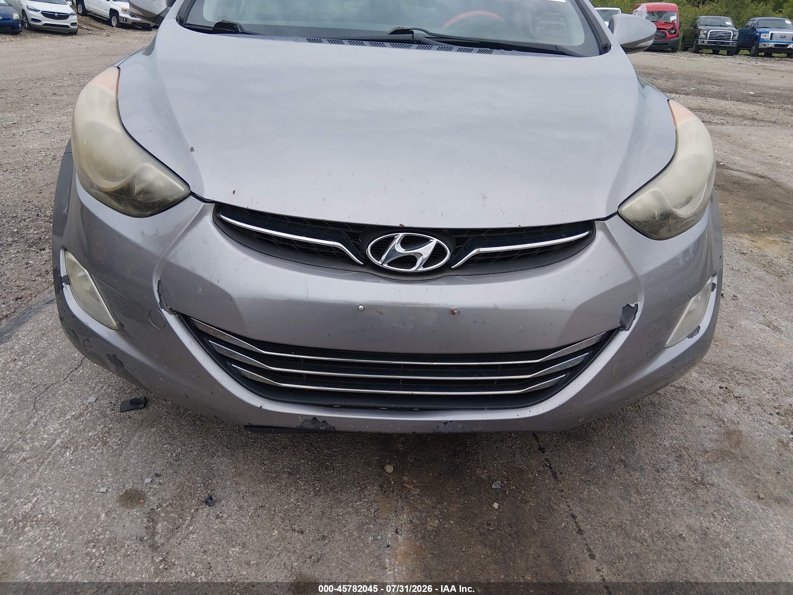 2012 Hyundai Elantra Limited (ulsan Plant) Gray vin: KMHDH4AE8CU193499