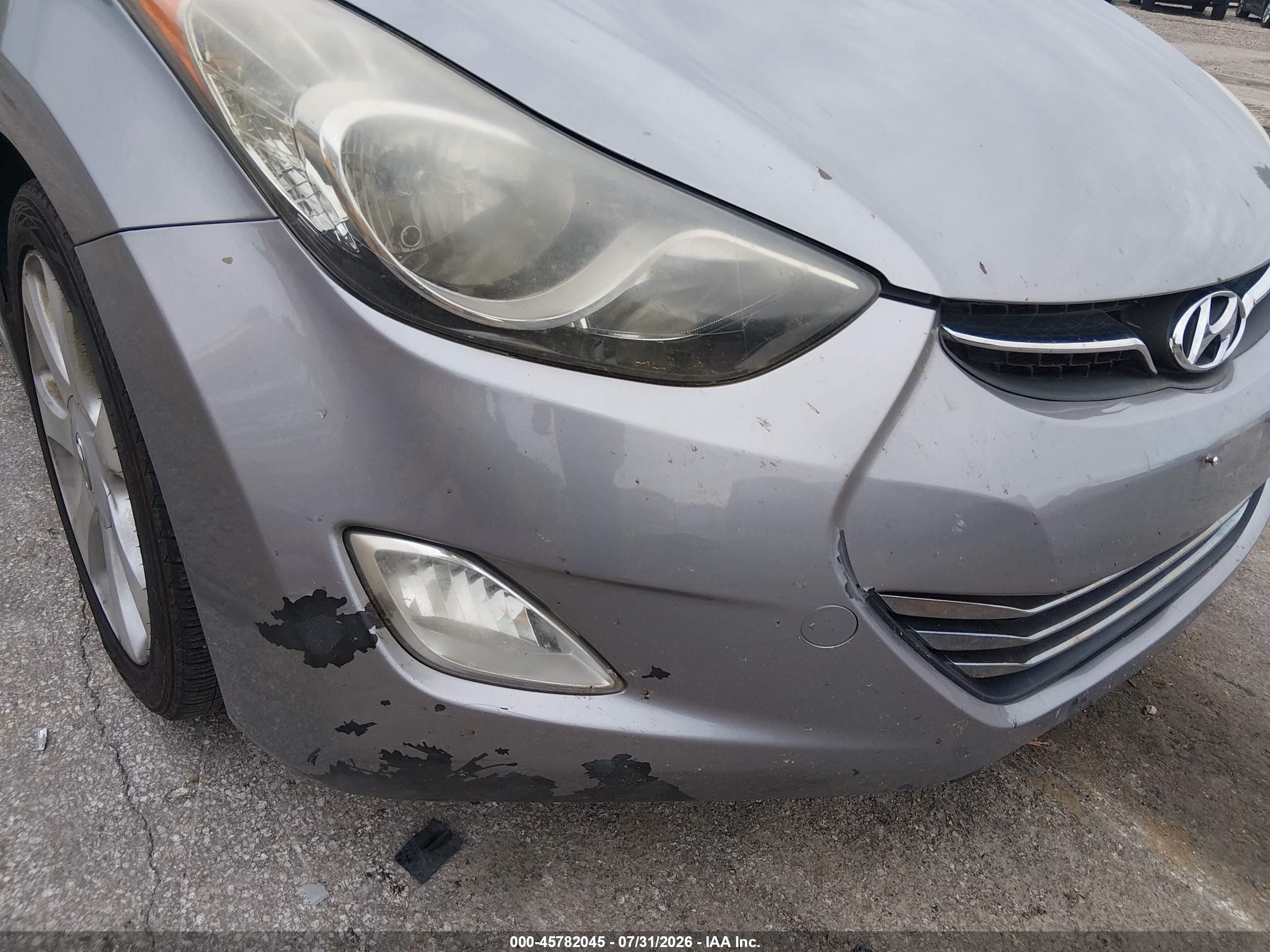 2012 Hyundai Elantra Limited (ulsan Plant) Gray vin: KMHDH4AE8CU193499