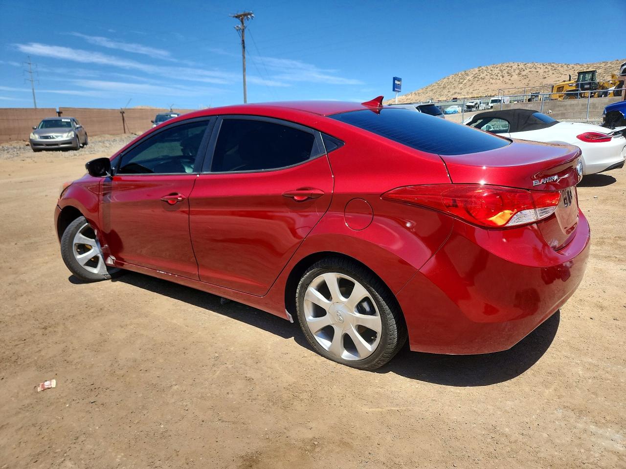 2012 Hyundai Elantra Limited Бордовый vin: KMHDH4AE8CU206137