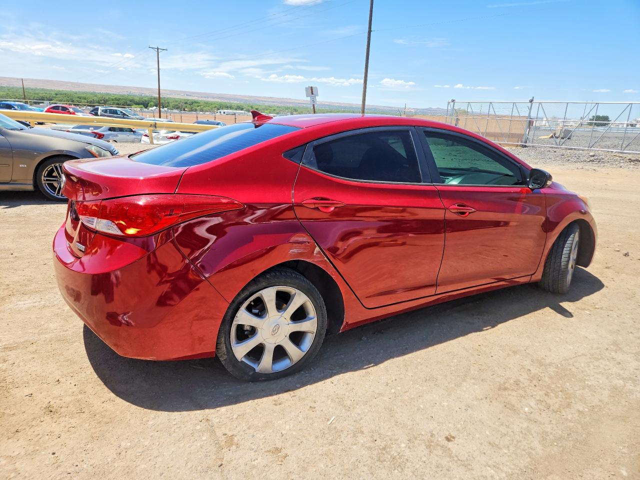 2012 Hyundai Elantra Limited Бордовый vin: KMHDH4AE8CU206137