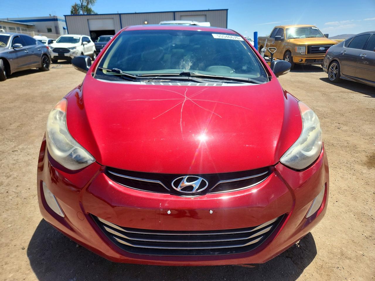 2012 Hyundai Elantra Limited Бордовый vin: KMHDH4AE8CU206137
