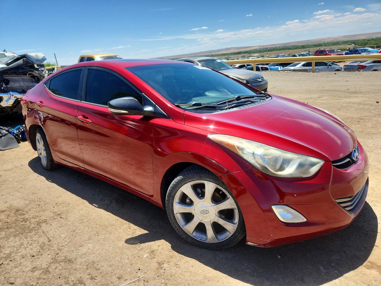 2012 Hyundai Elantra Limited Бордовый vin: KMHDH4AE8CU206137