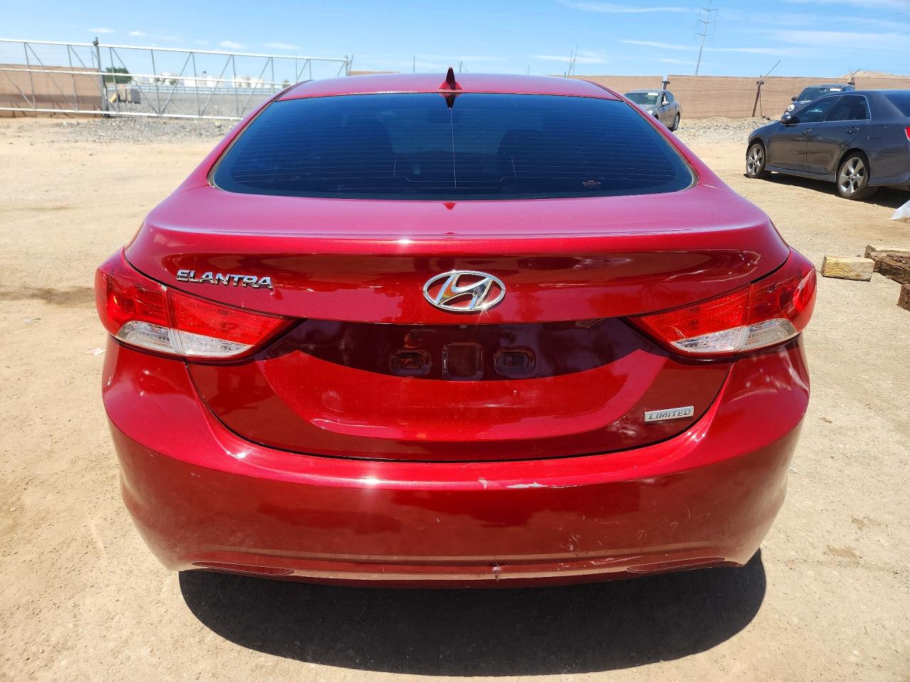 2012 Hyundai Elantra Limited Бордовый vin: KMHDH4AE8CU206137