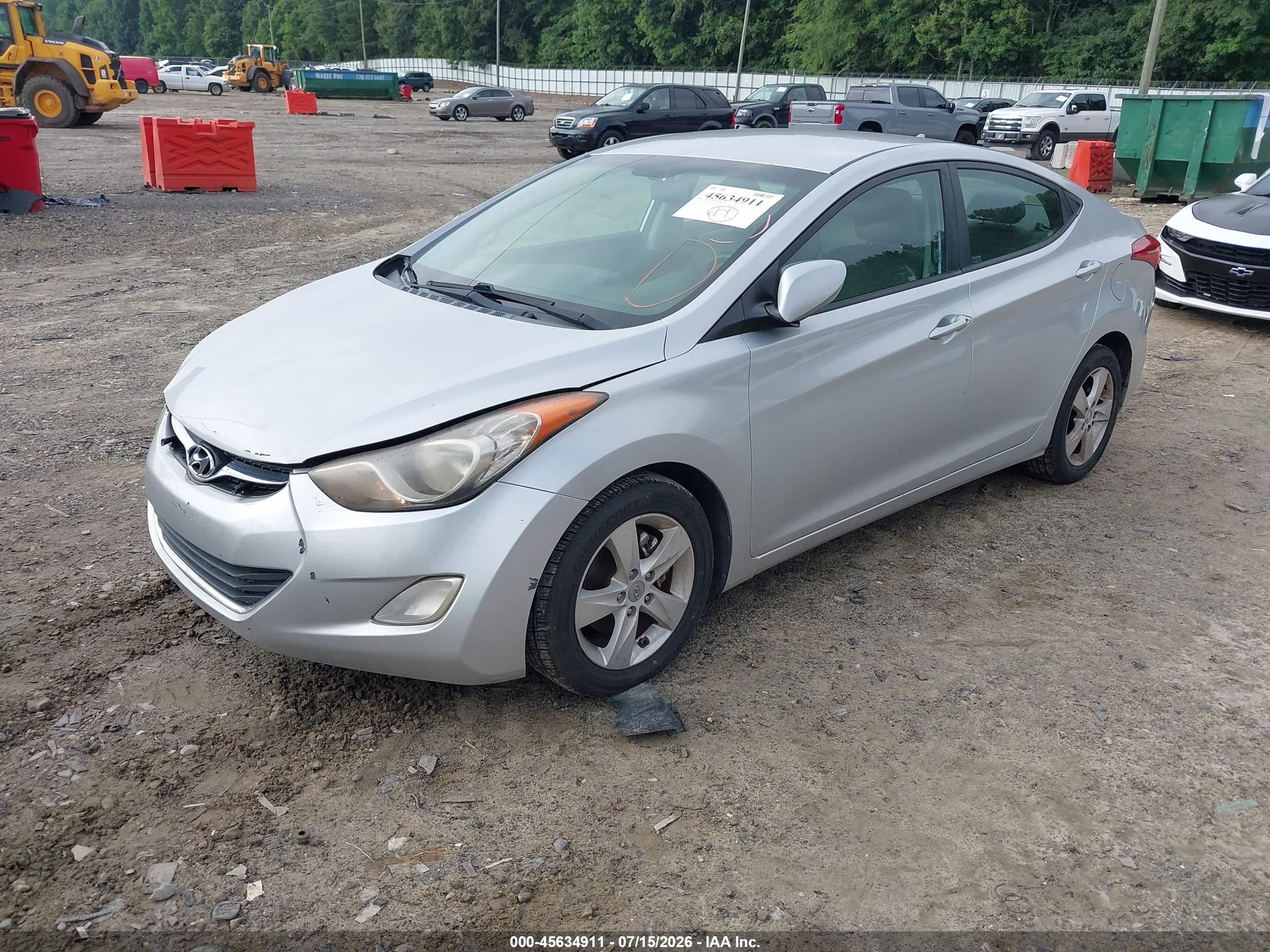 2012 Hyundai Elantra Gls (ulsan Plant) Silver vin: KMHDH4AE8CU208082