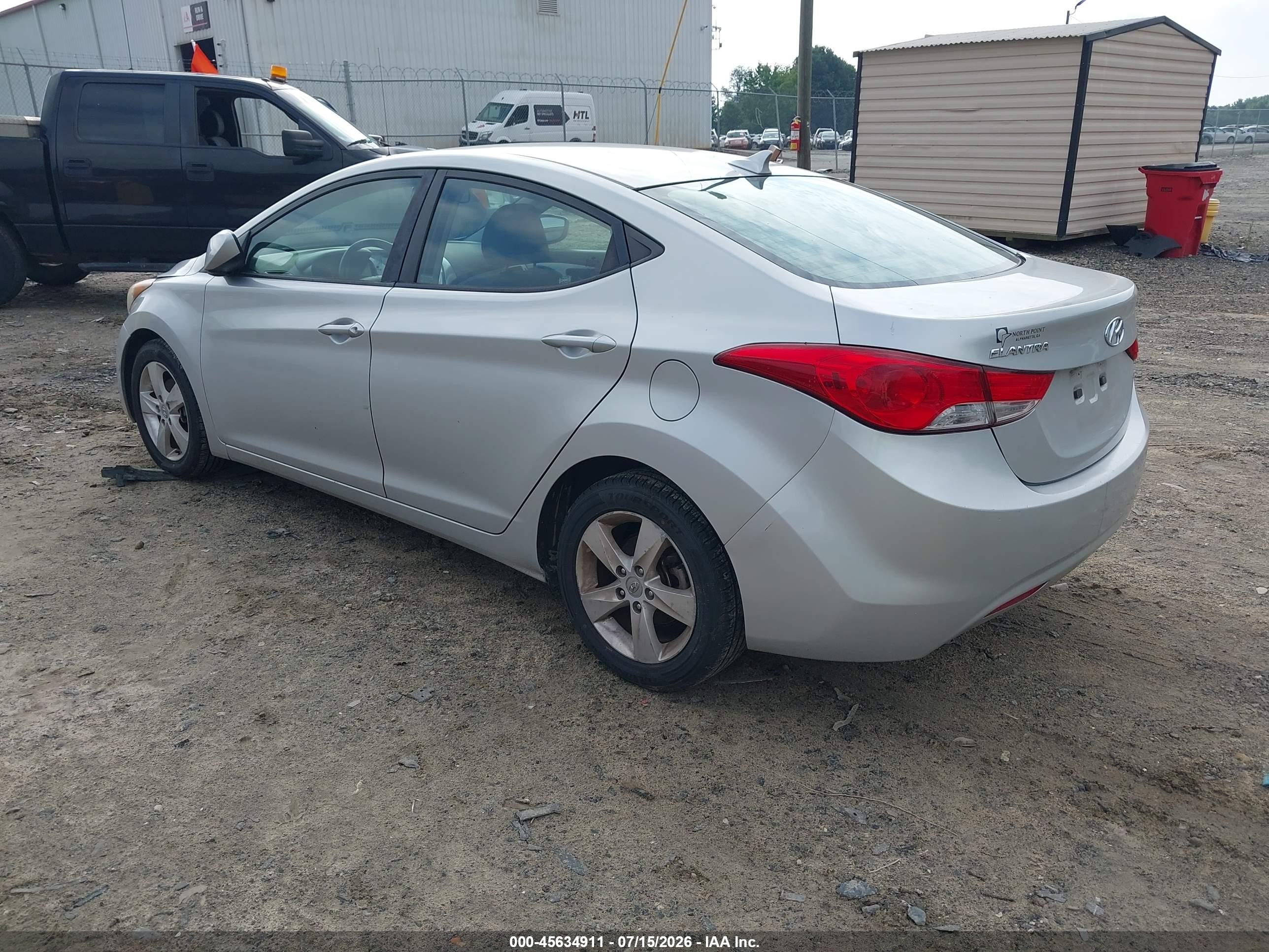 2012 Hyundai Elantra Gls (ulsan Plant) Silver vin: KMHDH4AE8CU208082