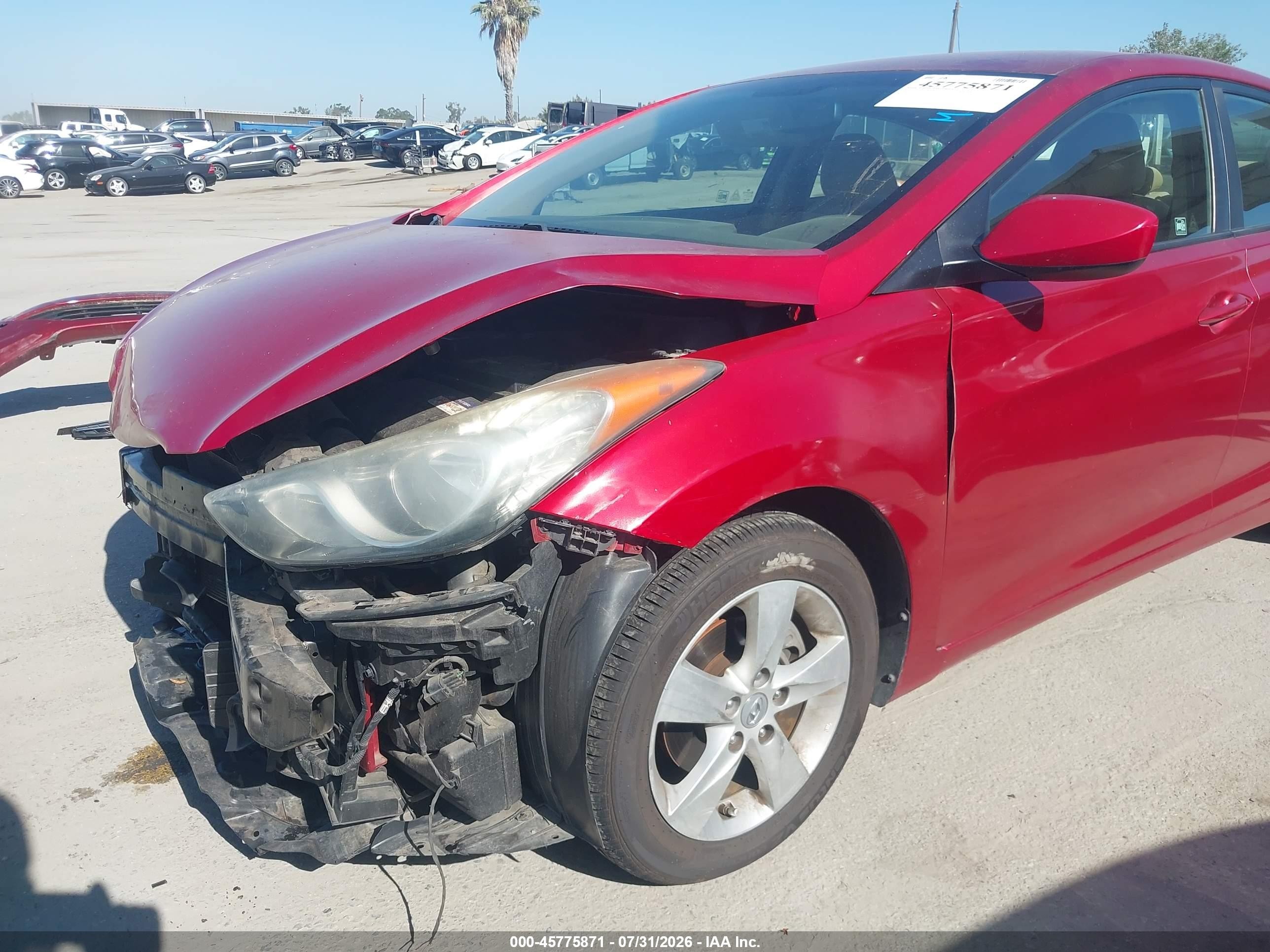 2012 Hyundai Elantra Gls (ulsan Plant) Red vin: KMHDH4AE8CU218160
