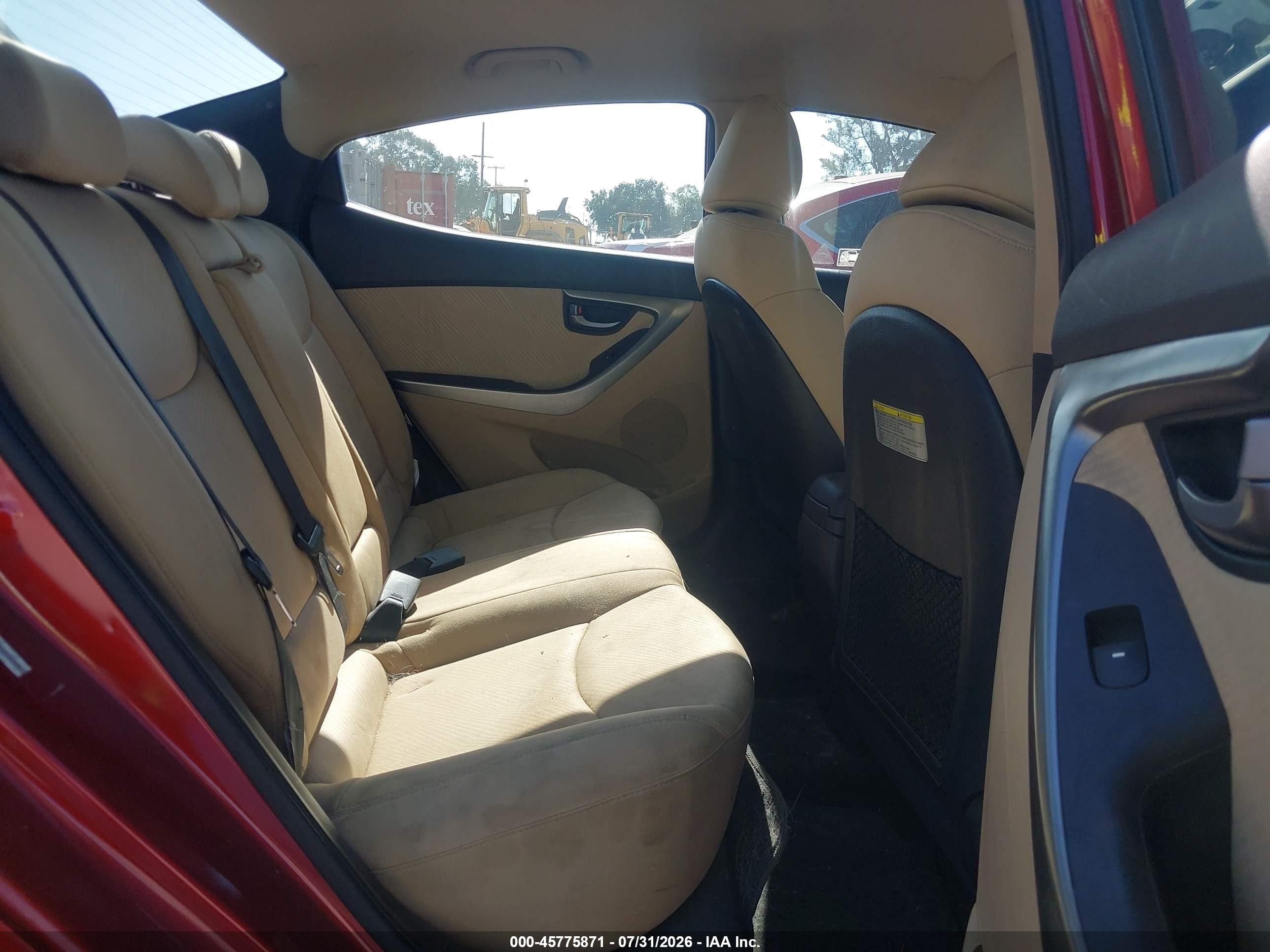 2012 Hyundai Elantra Gls (ulsan Plant) Red vin: KMHDH4AE8CU218160