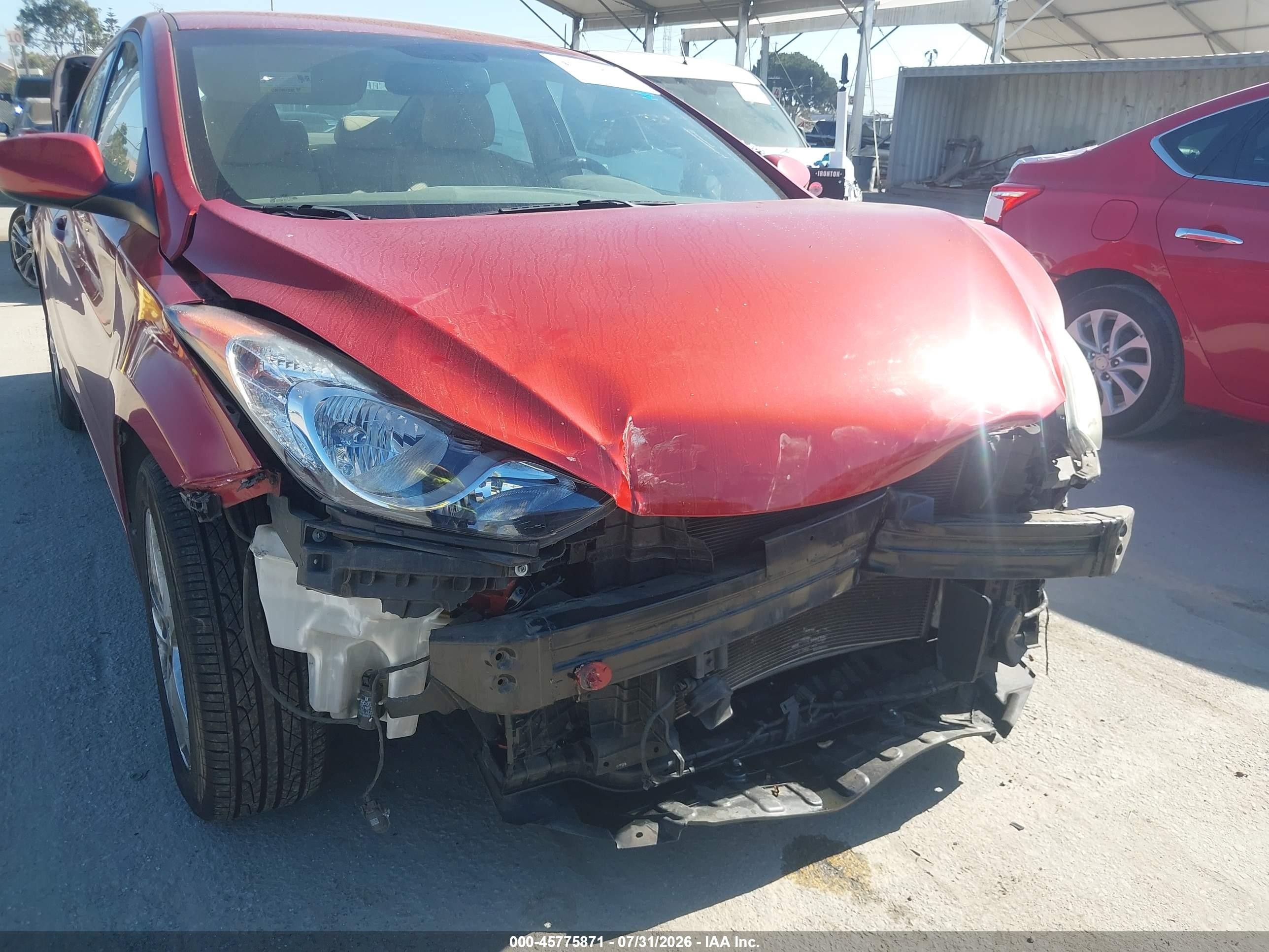 2012 Hyundai Elantra Gls (ulsan Plant) Red vin: KMHDH4AE8CU218160