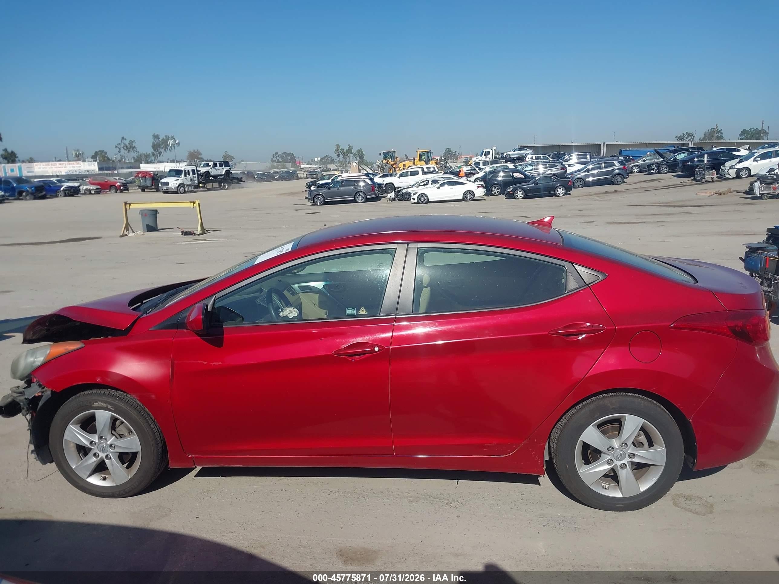 2012 Hyundai Elantra Gls (ulsan Plant) Red vin: KMHDH4AE8CU218160