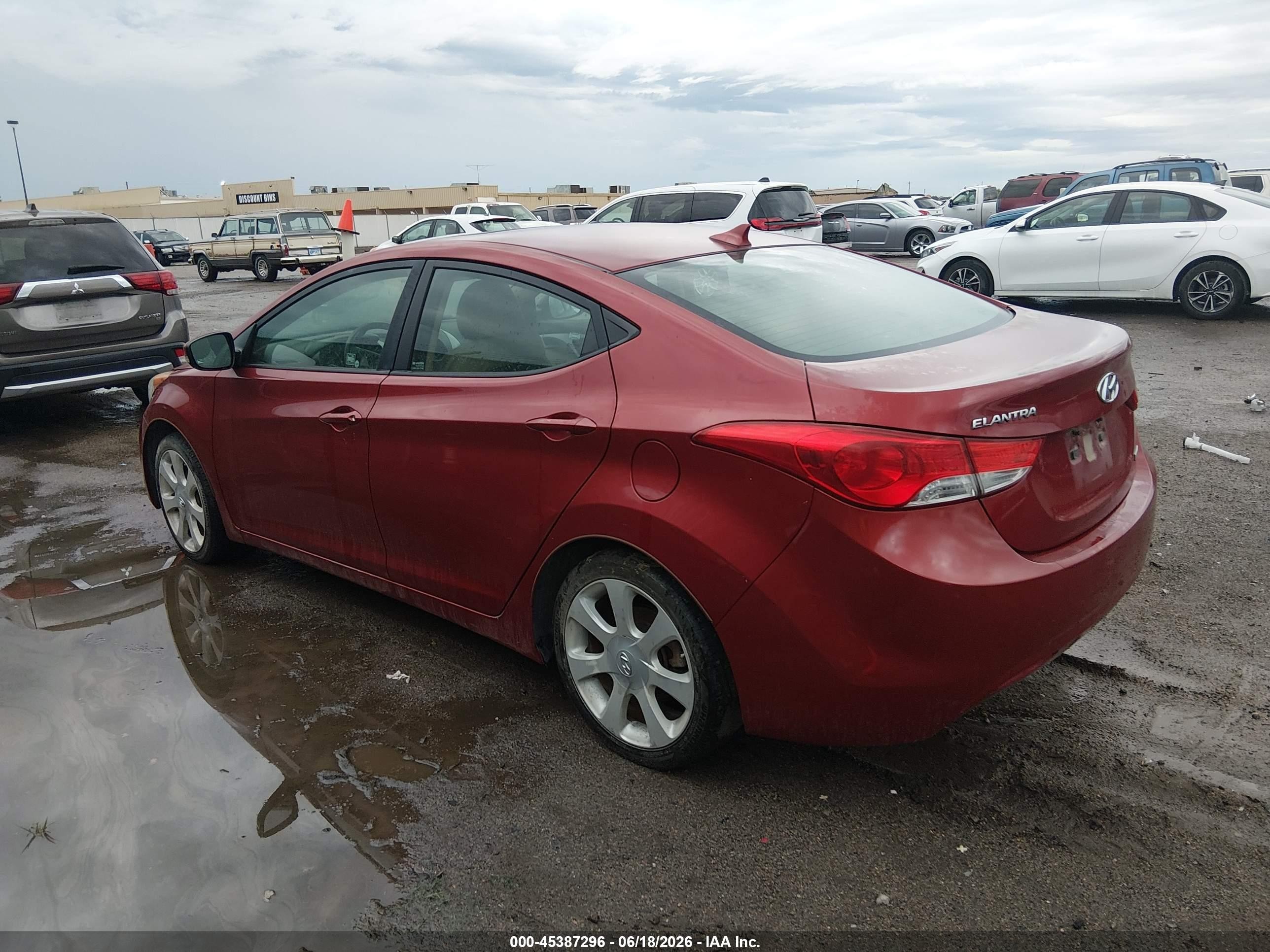 2012 Hyundai Elantra Limited (ulsan Plant) Red vin: KMHDH4AE8CU249375